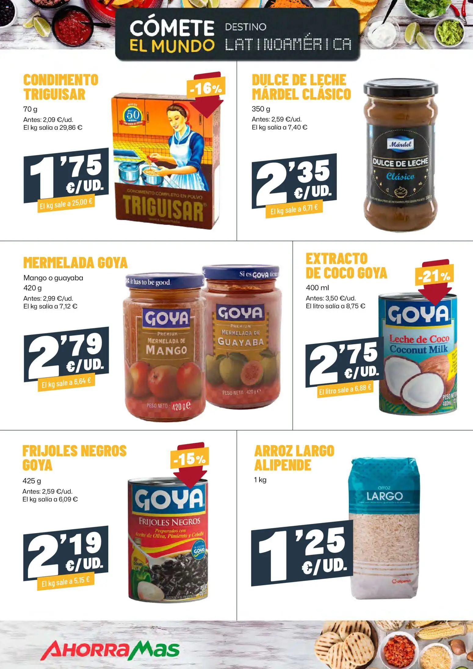 AhorraMas folleto │ válido desde el 12.03.2026 | Página: 8 | Productos: Leche, Aceite, Arroz, Peso