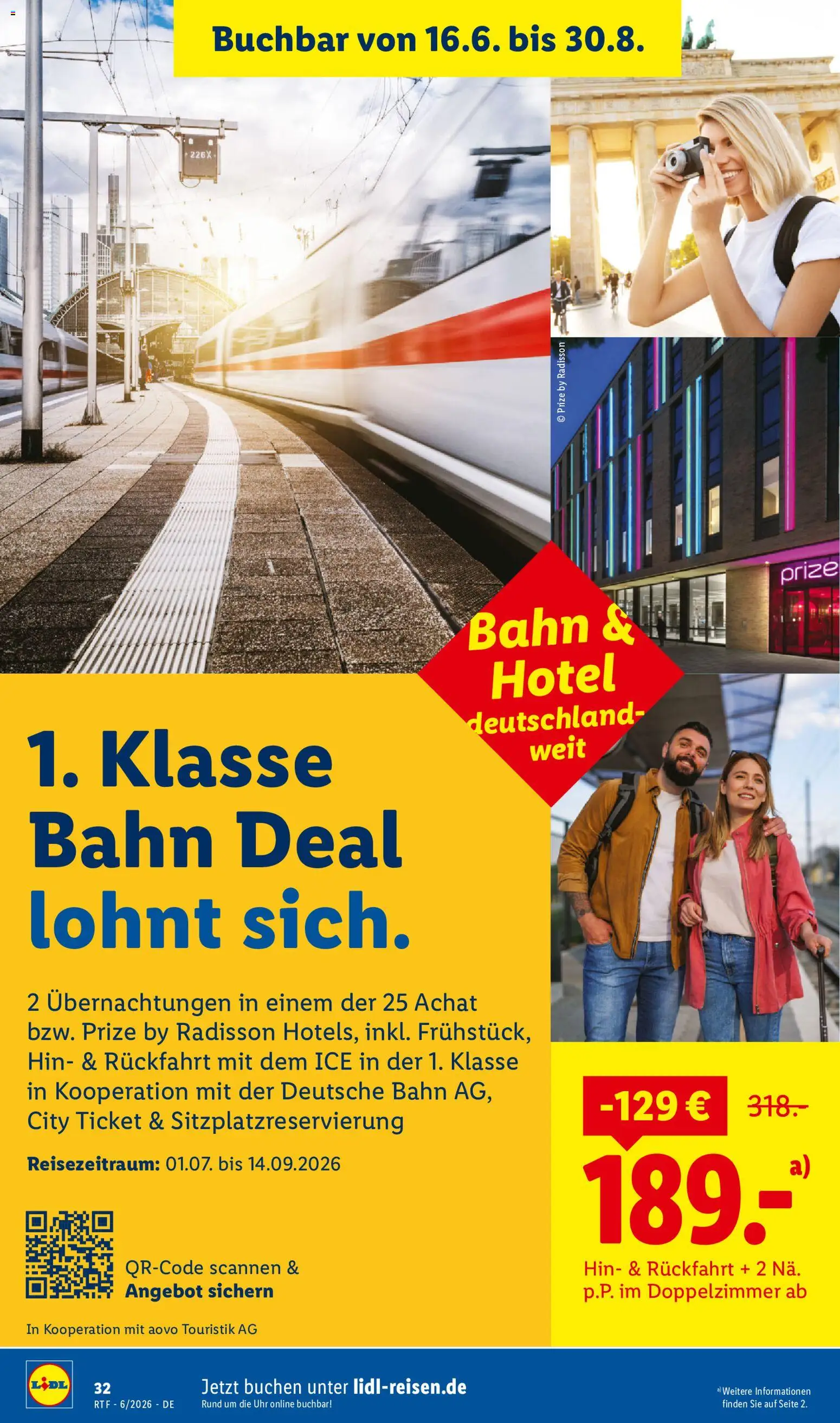 Lidl Reisen Reise-Highlights – gültig ab 13.06.2026 | Seite: 32 | Produkte: Uhr