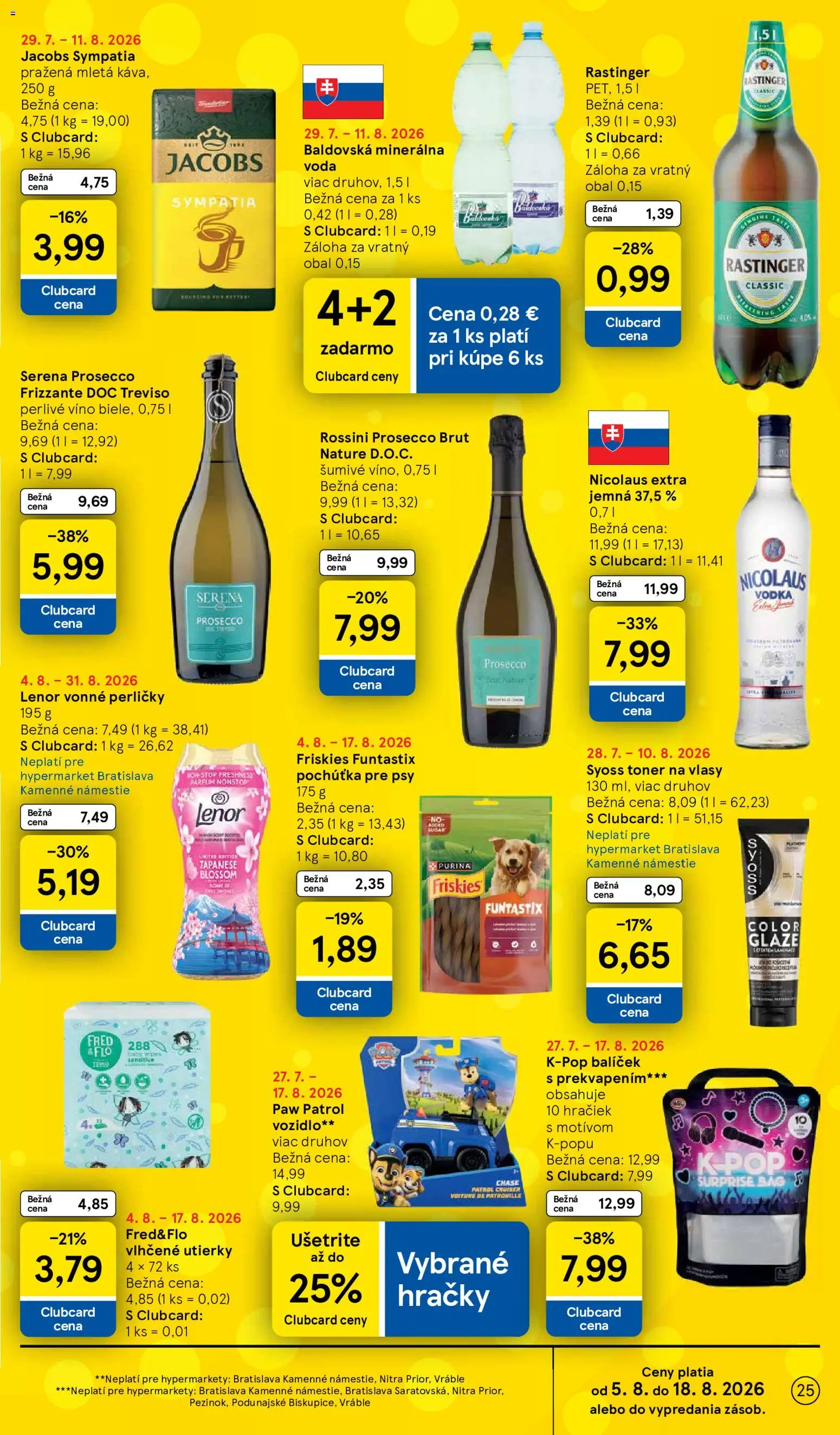 Nové Tesco akcie – leták je platný od 05.08.2026 | Strana: 25