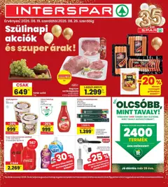 Interspar akciós újság - amely érvényes a következő dátumtól: 2026.08.19.