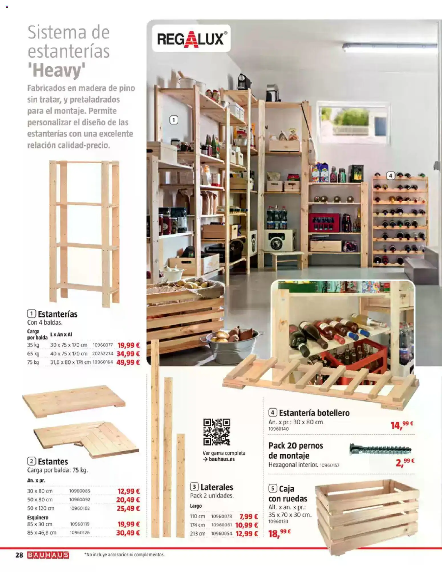 Bauhaus Ordenación │ válido desde el 18/08/2026 | Página: 28 | Productos: Estantería, Caja