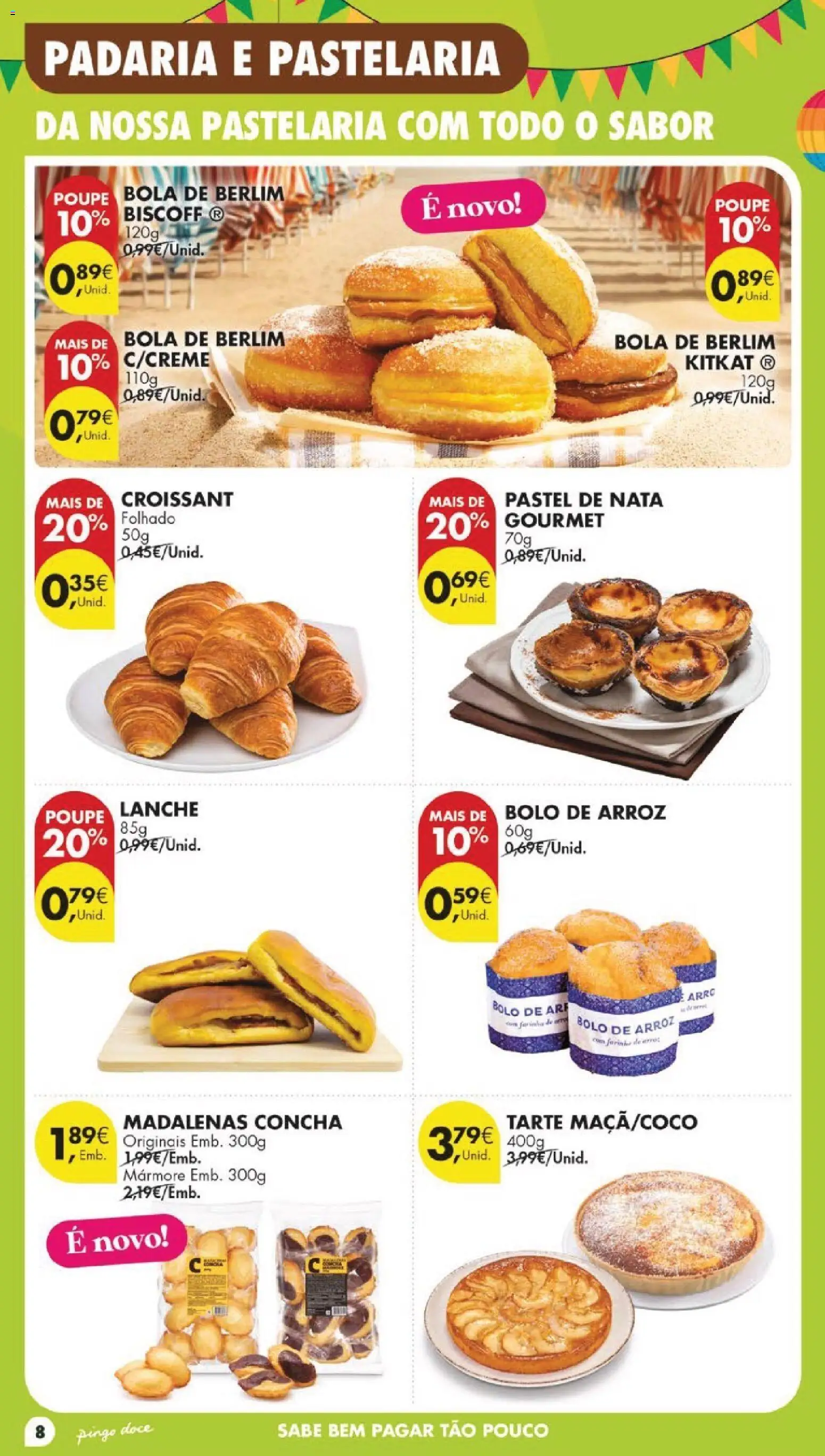 Pingo Doce folheto │ válido de 16.06.2026 | Página: 10 | Produtos: Padaria, Bolo, Arroz, Nata