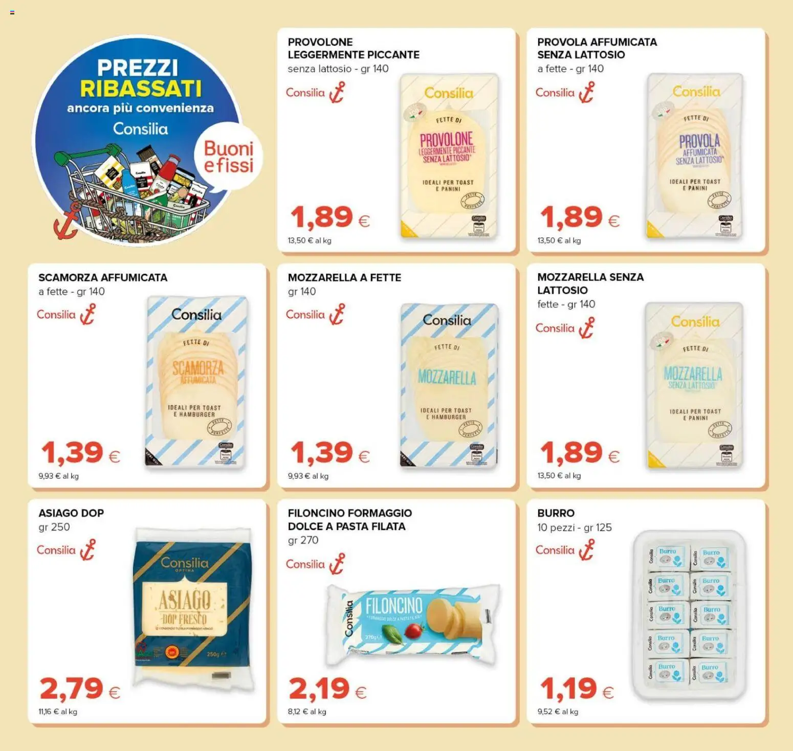 Volantino Tigre del 08/10/2026 | Pagina: 10 | Prodotti: Formaggio, Pasta, Mozzarella affumicata, Senza lattosio