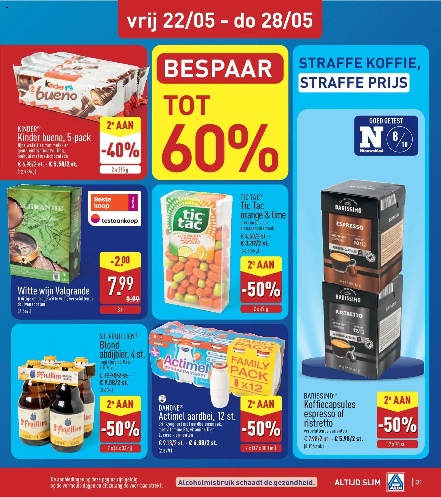 {H1} | Pagina: 31 | Producten: Kinder, Koffiecapsules, Melk, Yoghurt