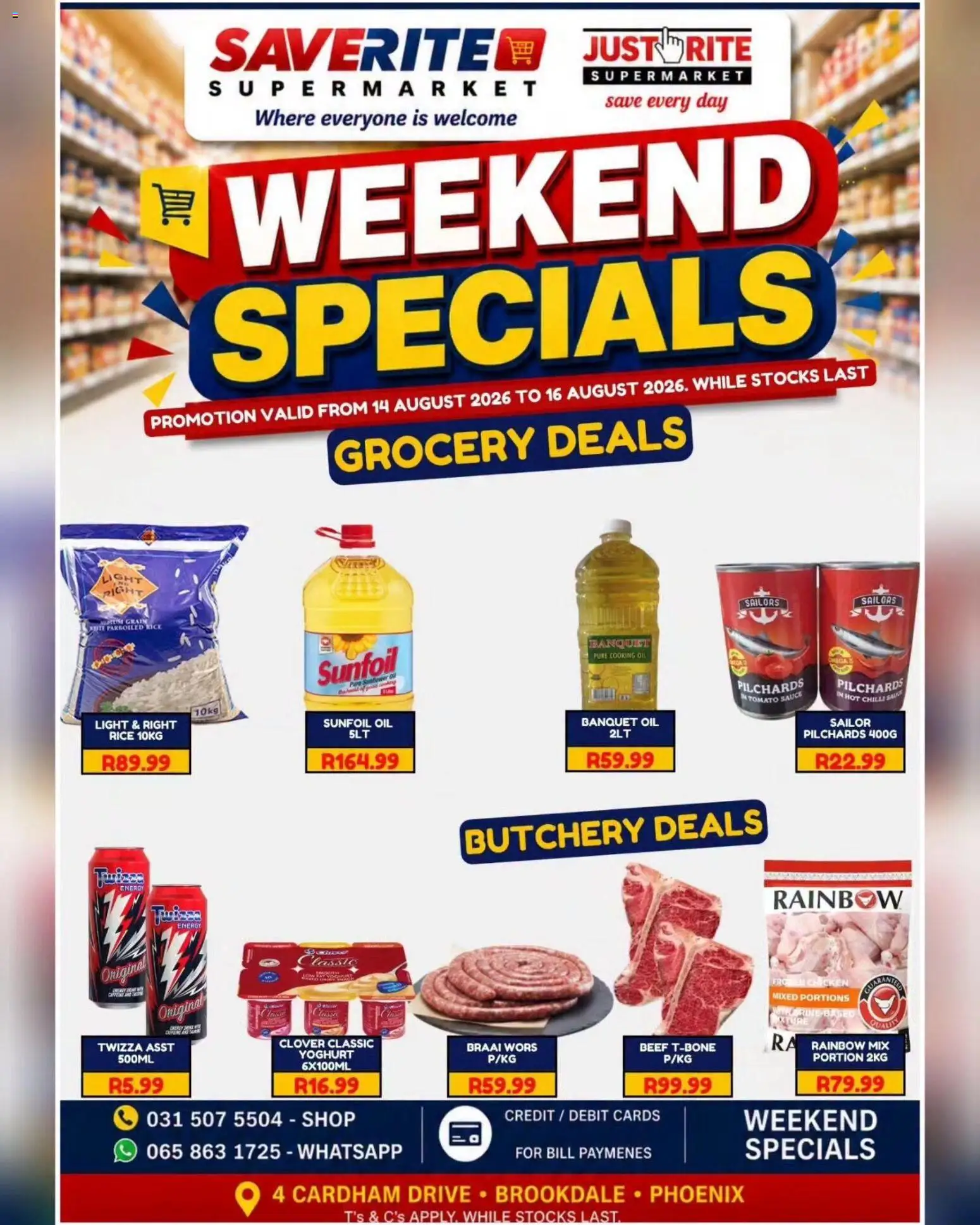 New Saverite catalogue – valid from 14/08/2026 | Page: 2 | Products: Light, Rice, Beef, Sauce