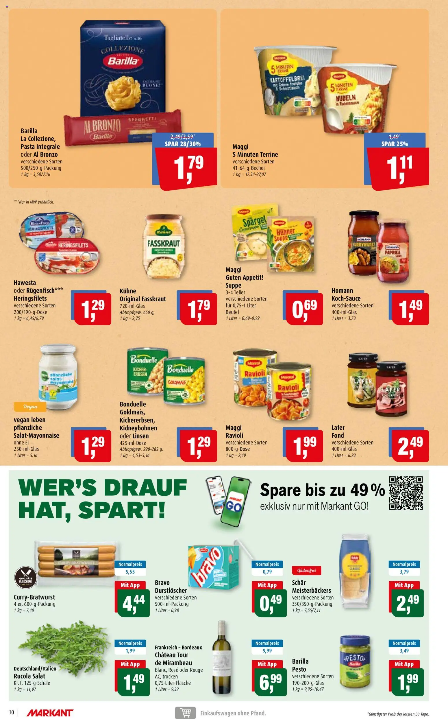Markant Prospekt – gültig ab 28.09.2026 | Seite: 10 | Produkte: Maggi, Barilla, Pasta, Nudeln