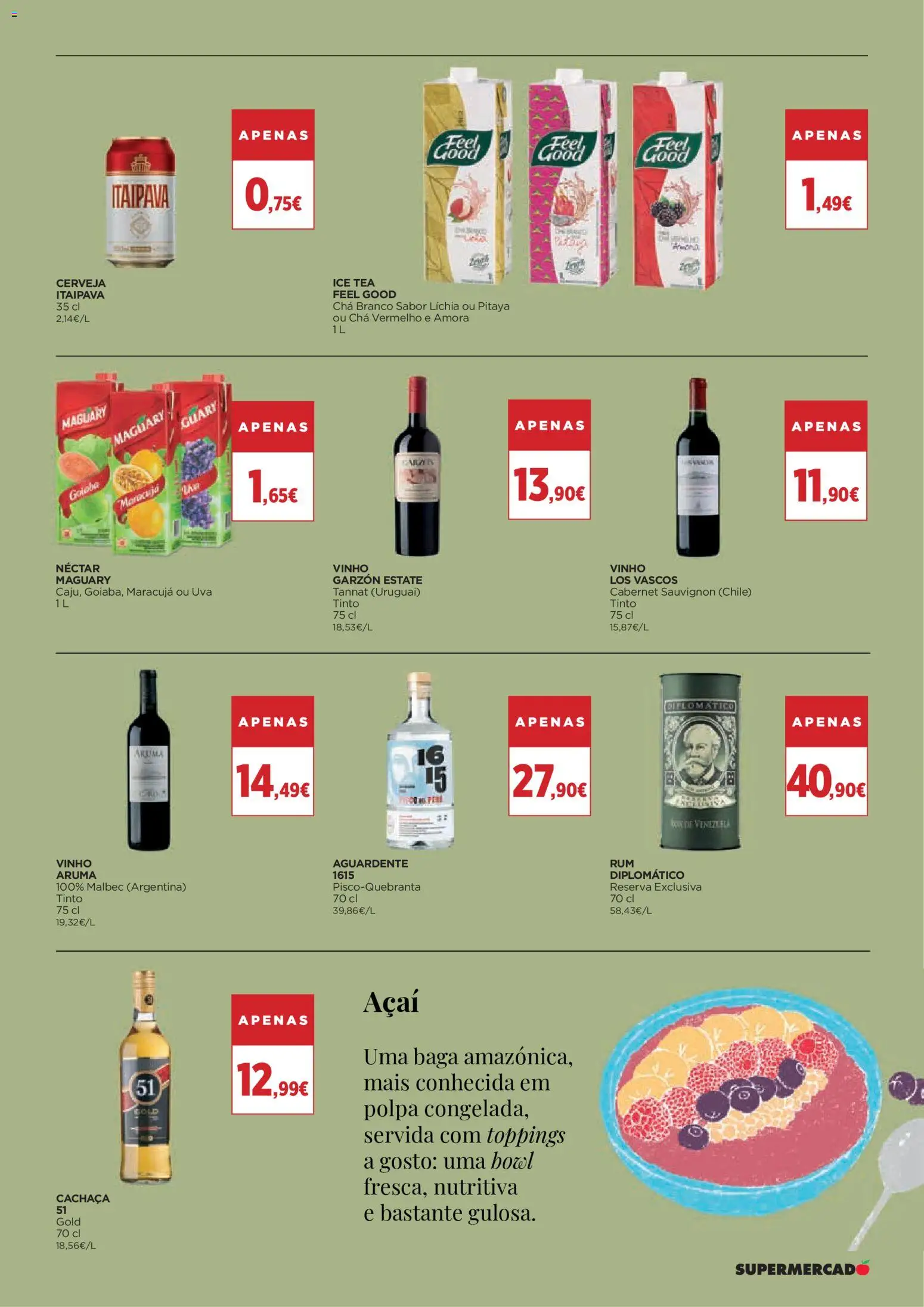 El Corte Ingles folheto │ válido de 08.05.2026 | Página: 11 | Produtos: Açai, Vinho, Cerveja, Chá