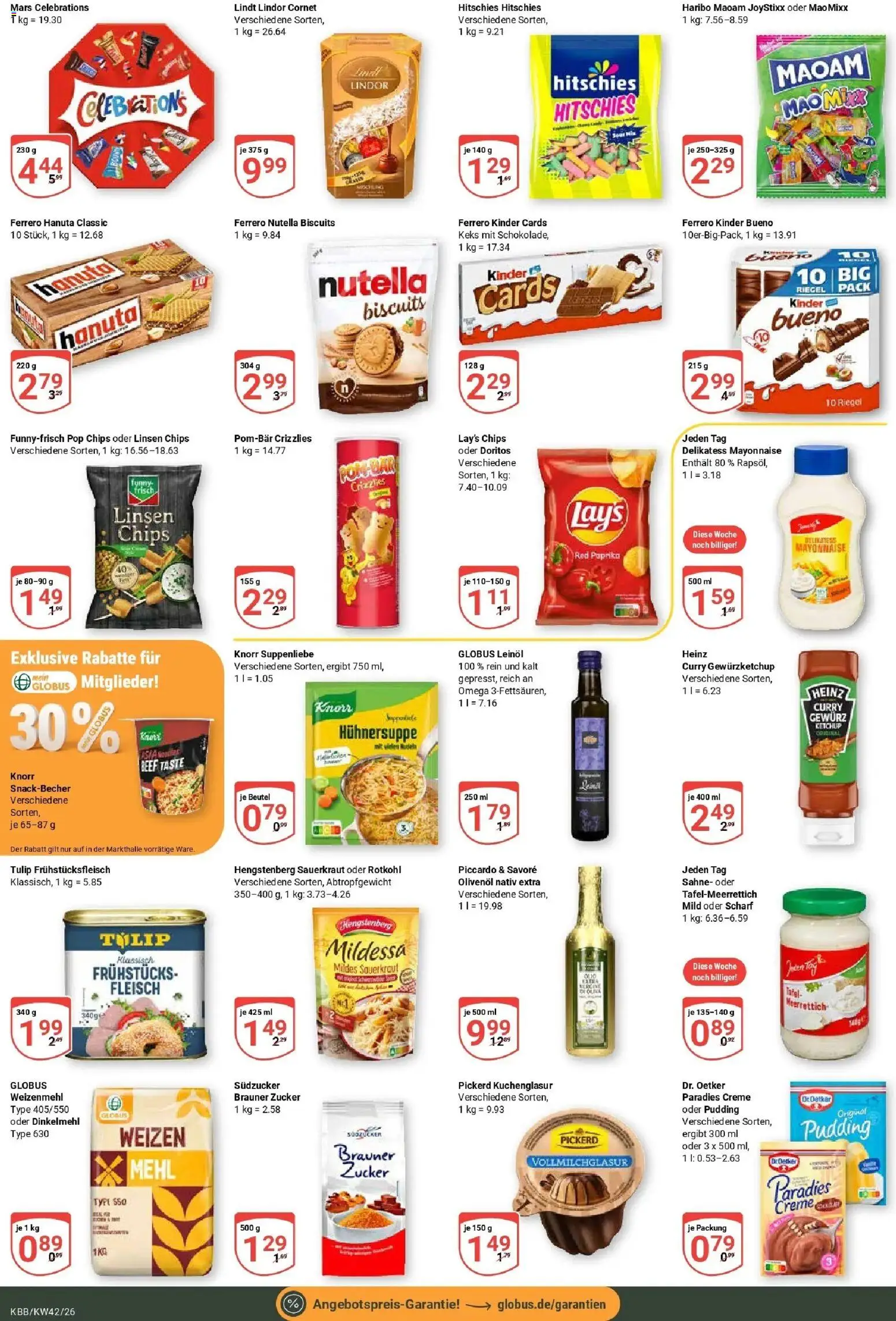 Globus Prospekt Koblenz-Bubenheim (ab 12.10.2026) » Angebote online | Seite: 15 | Produkte: Olivenol, Mayonnaise, Chips, Sahne