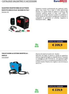 Anteprima del volantino Eurobrico Saldatrici e accessori catalogo valido a partire dal 23.07.2025 | Pagina: 16 | Prodotti: Cavo, Saldatrice, Generatore, Terra