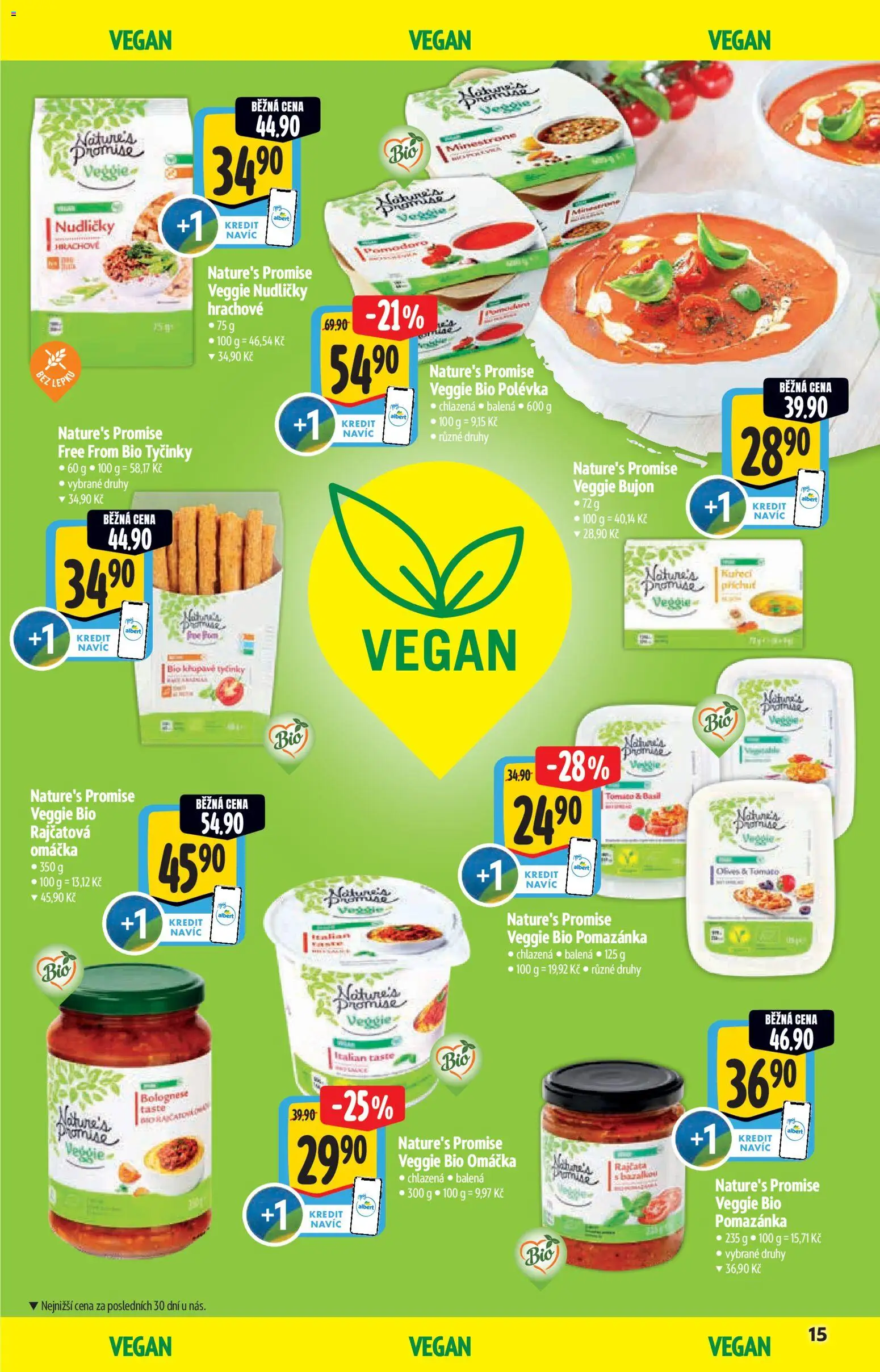 Albert katalog - Hypermarket od 17.06.2026 | Strana: 15 | Produkty: Veggie, Minestrone, Bujón, Pomazánka