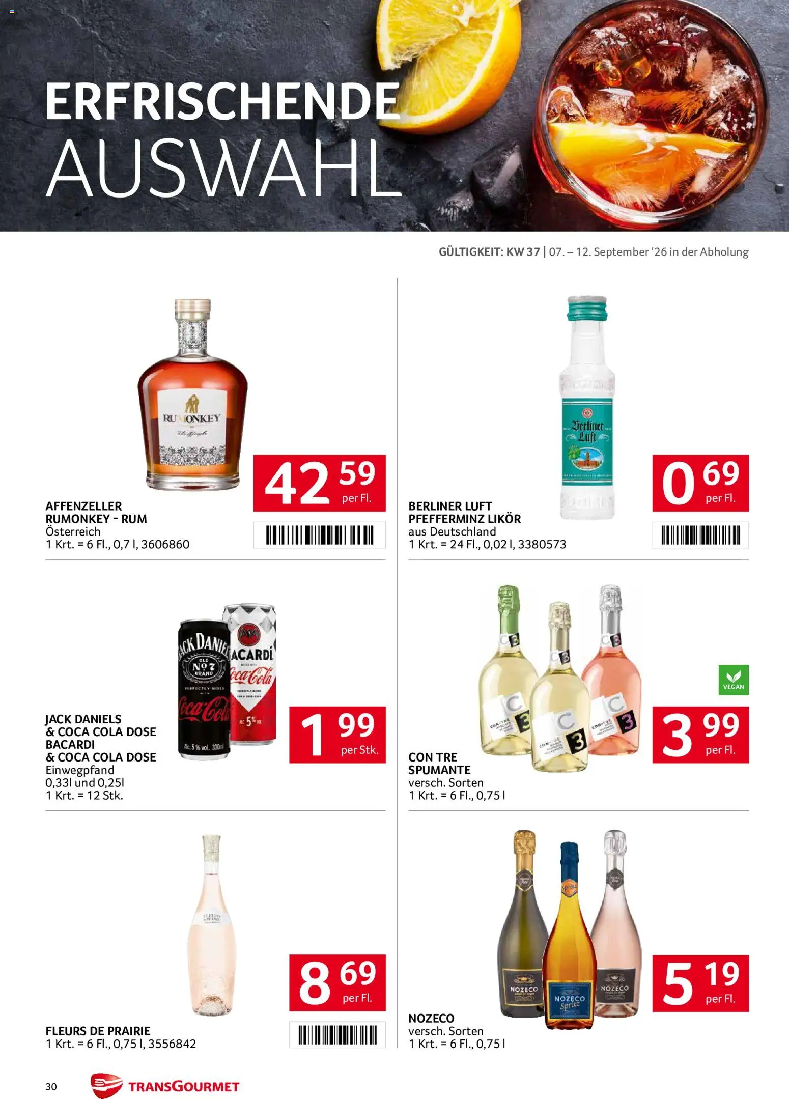 Transgourmet Flugblatt gültig ab 07.09.2026 | Seite: 30