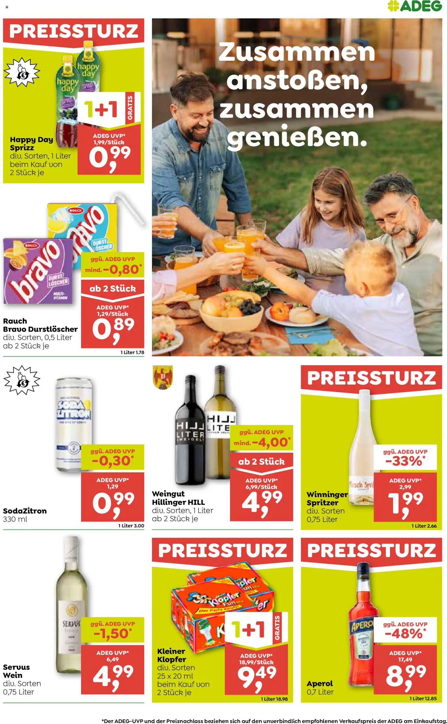 ADEG Flugblatt gültig ab 03.06.2026 | Seite: 9 | Produkte: Wein, Reis