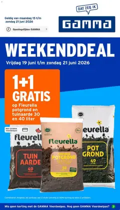 GAMMA folder - Voorbeeld van een folder van GAMMA, geldig van 15.06.2026