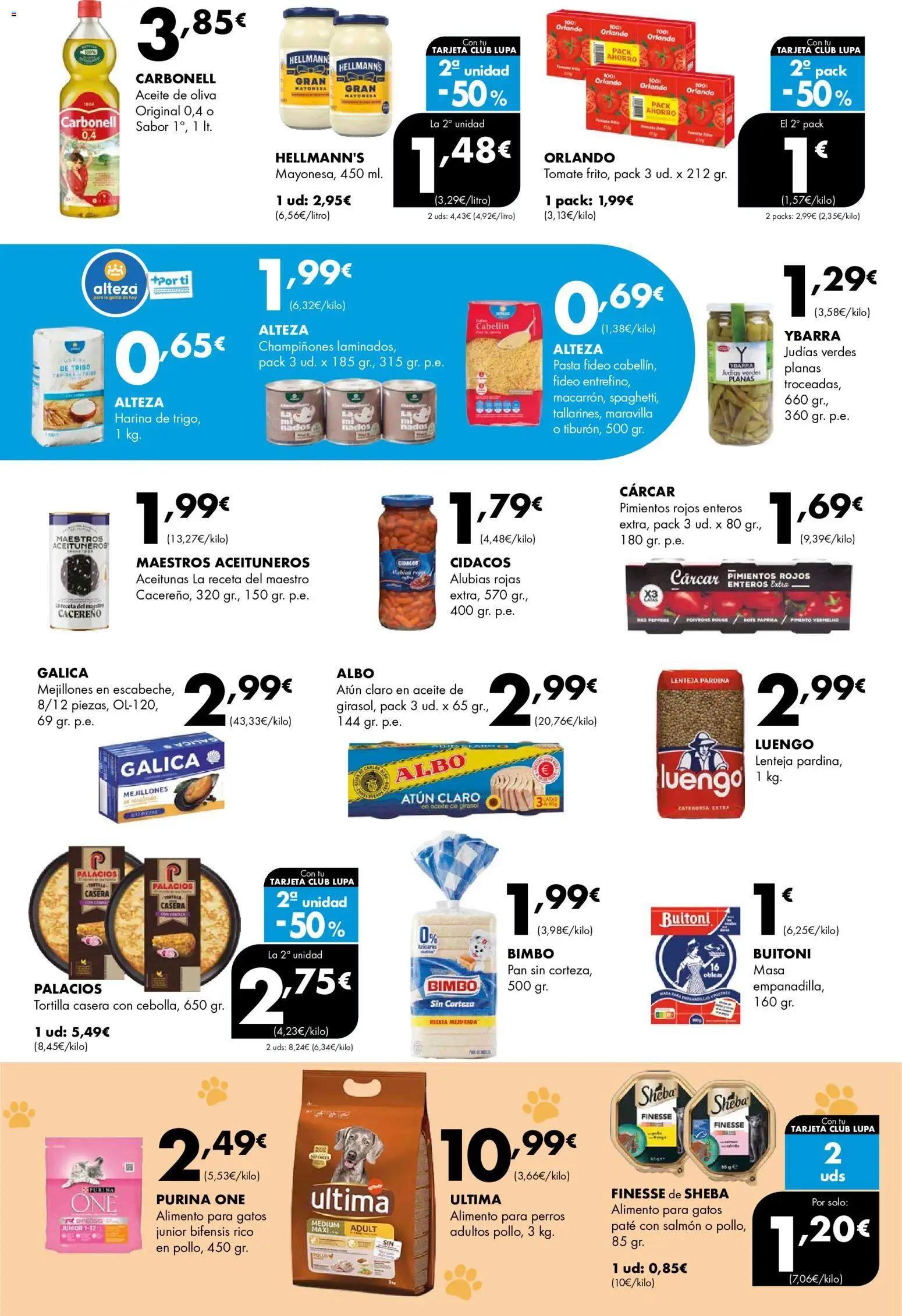 Lupa Supermercados folleto │ válido desde el 03/09/2026 | Página: 10 | Productos: Pan, Harina, Aceite de oliva, Atún claro