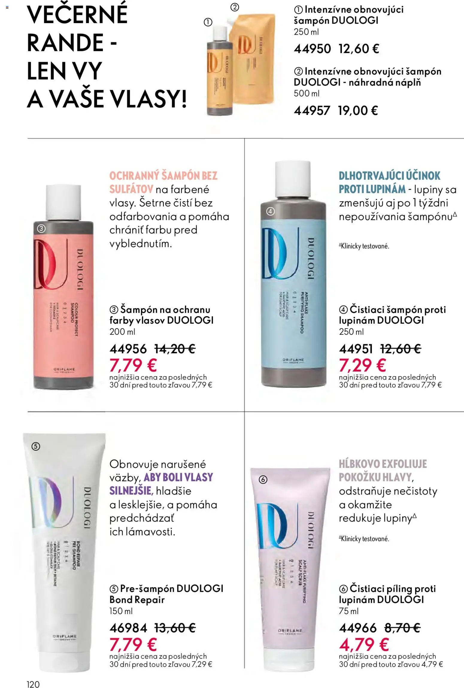 Nové Oriflame akcie – leták je platný od 25.03.2026 | Strana: 120 | Produkty: Šampón