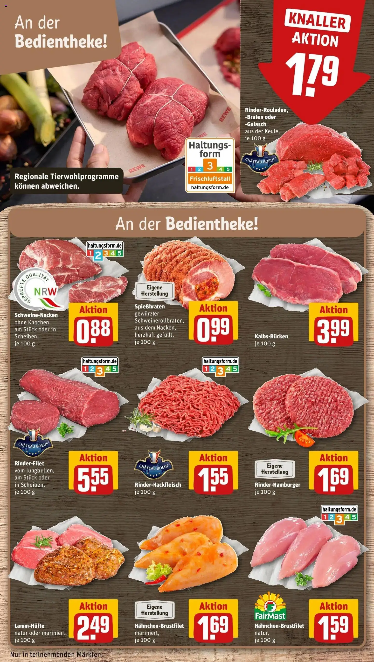Rewe Prospekt Neuss / Allerheiligen	 – gültig ab 27.04.2026 | Seite: 10 | Produkte: Rinderfilet, Schweinenacken, Gulasch