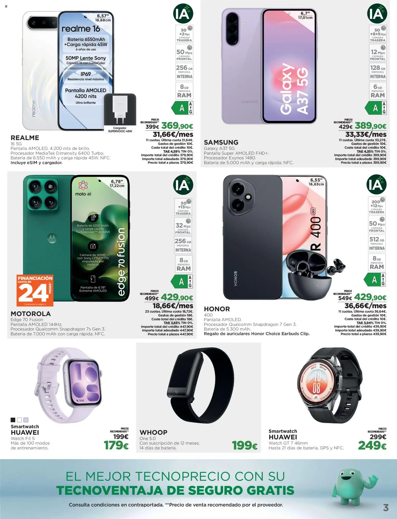El Corte Inglés Los Tecnoprecios │ válido desde el 05/10/2026 | Página: 3 | Productos: Auriculares, Cámara, Batería