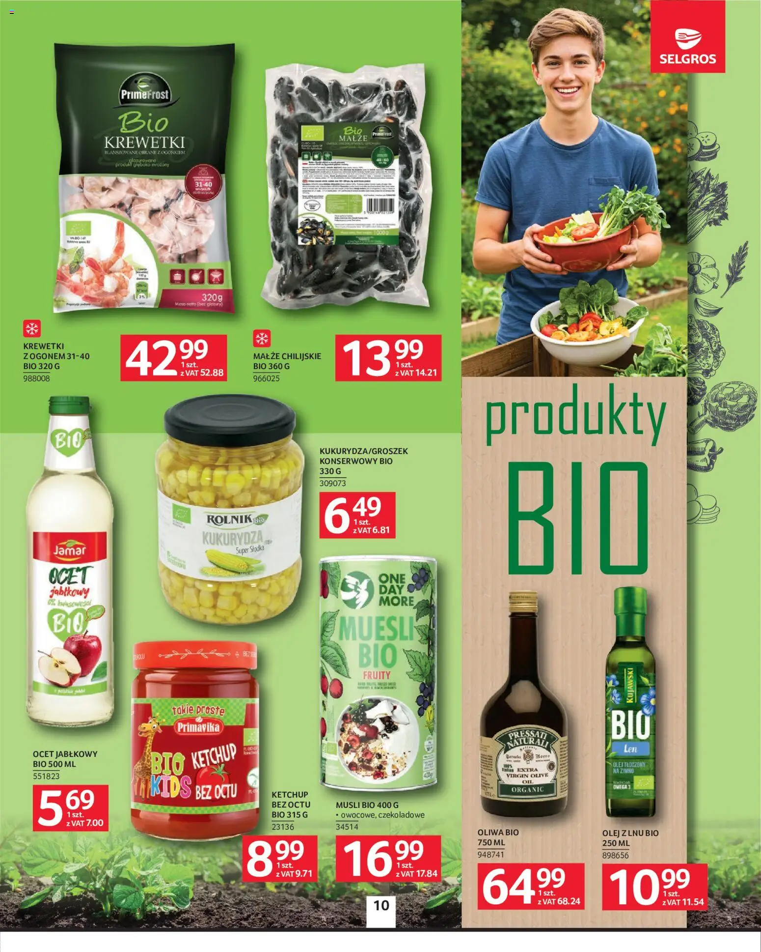Selgros cash&carry gazetka od 07.05.2026 | Strona: 10 | Produkty: Ocet, Ketchup, Krewetki, Olej