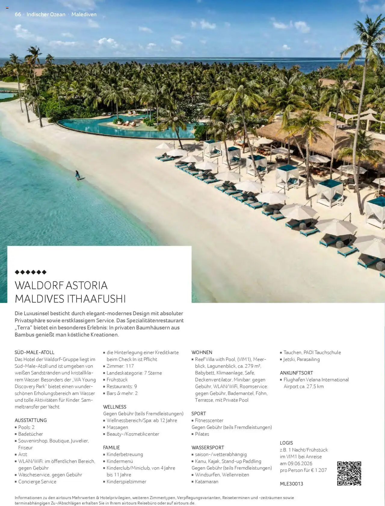 TUI airtours Katalog  Erstklassige Fernreisen 2025/26 – gültig ab 01.11.2025 | Seite: 66 | Produkte: Wasser