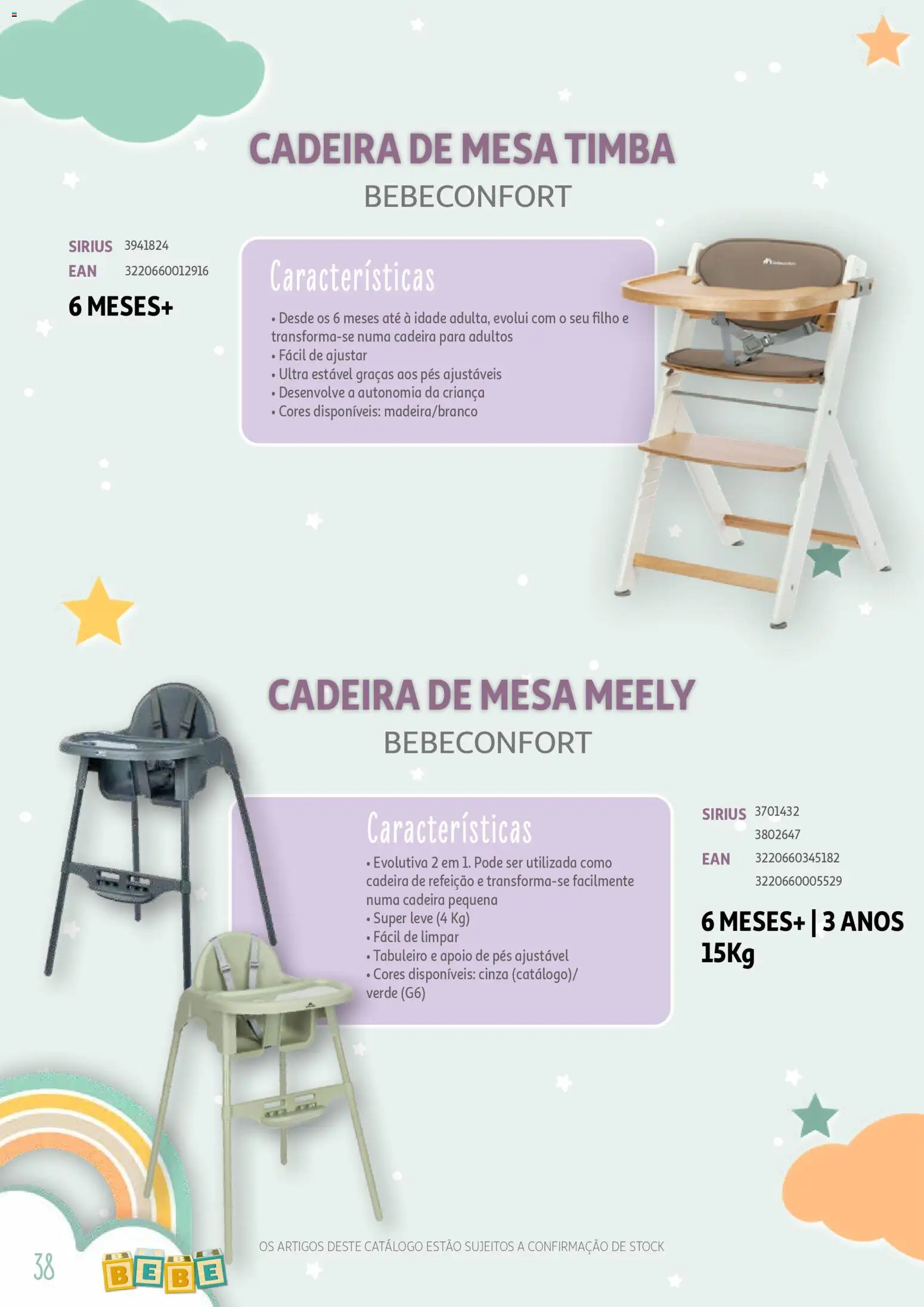 Auchan - Catálogo Puericultura │ válido de 13/01/2026 | Página: 38 | Produtos: Mesa, Cadeira