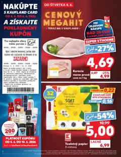 Kaufland leták platný od 04.06.2026 | Strana: 2 | Produkty: Nivea, Toaletný papier, Kuracie rezne