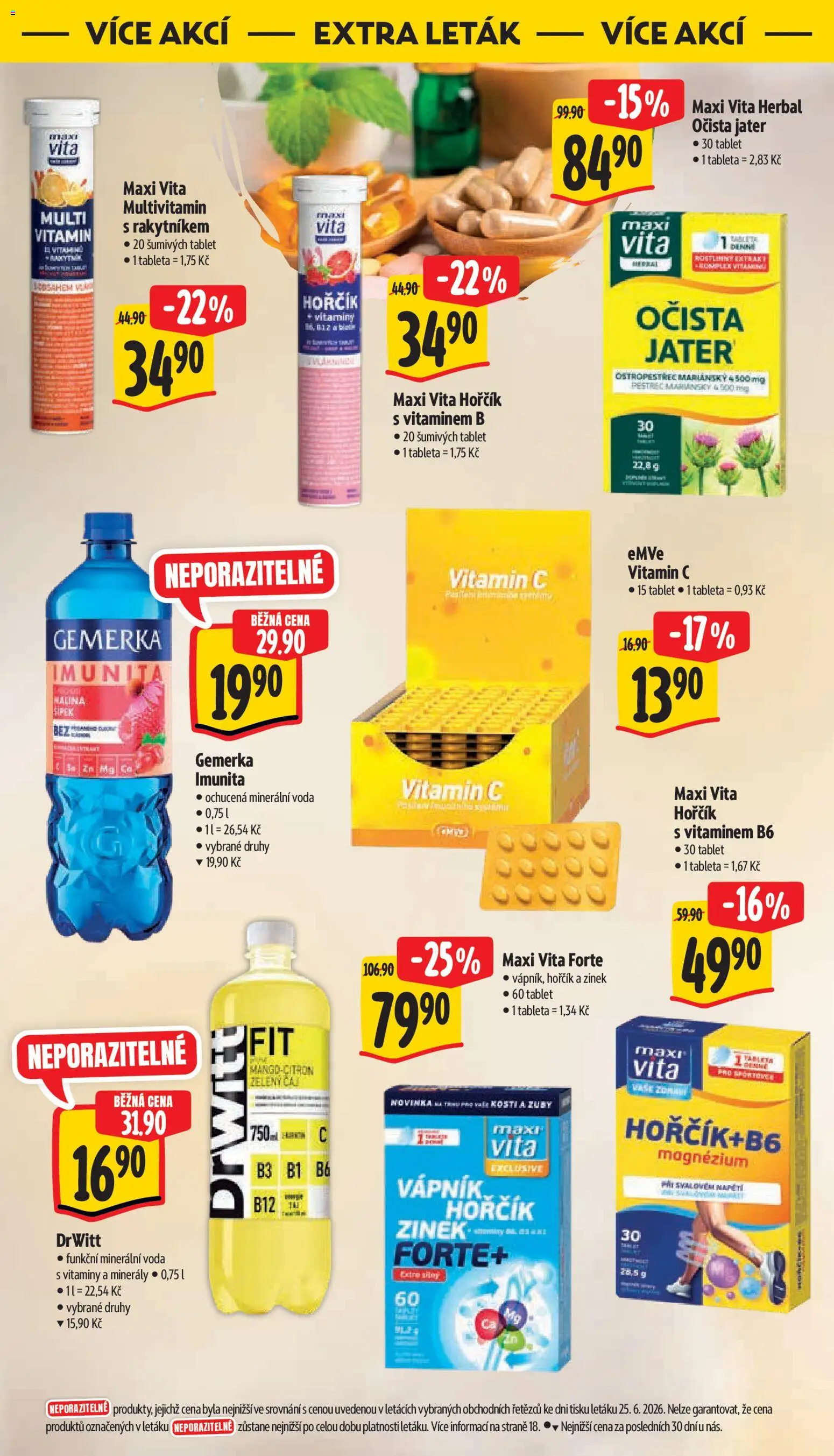Albert leták - Supermarket od 01.07.2026 | Strana: 32 | Produkty: Gemerka, Minerály, Vitamíny, Minerální voda