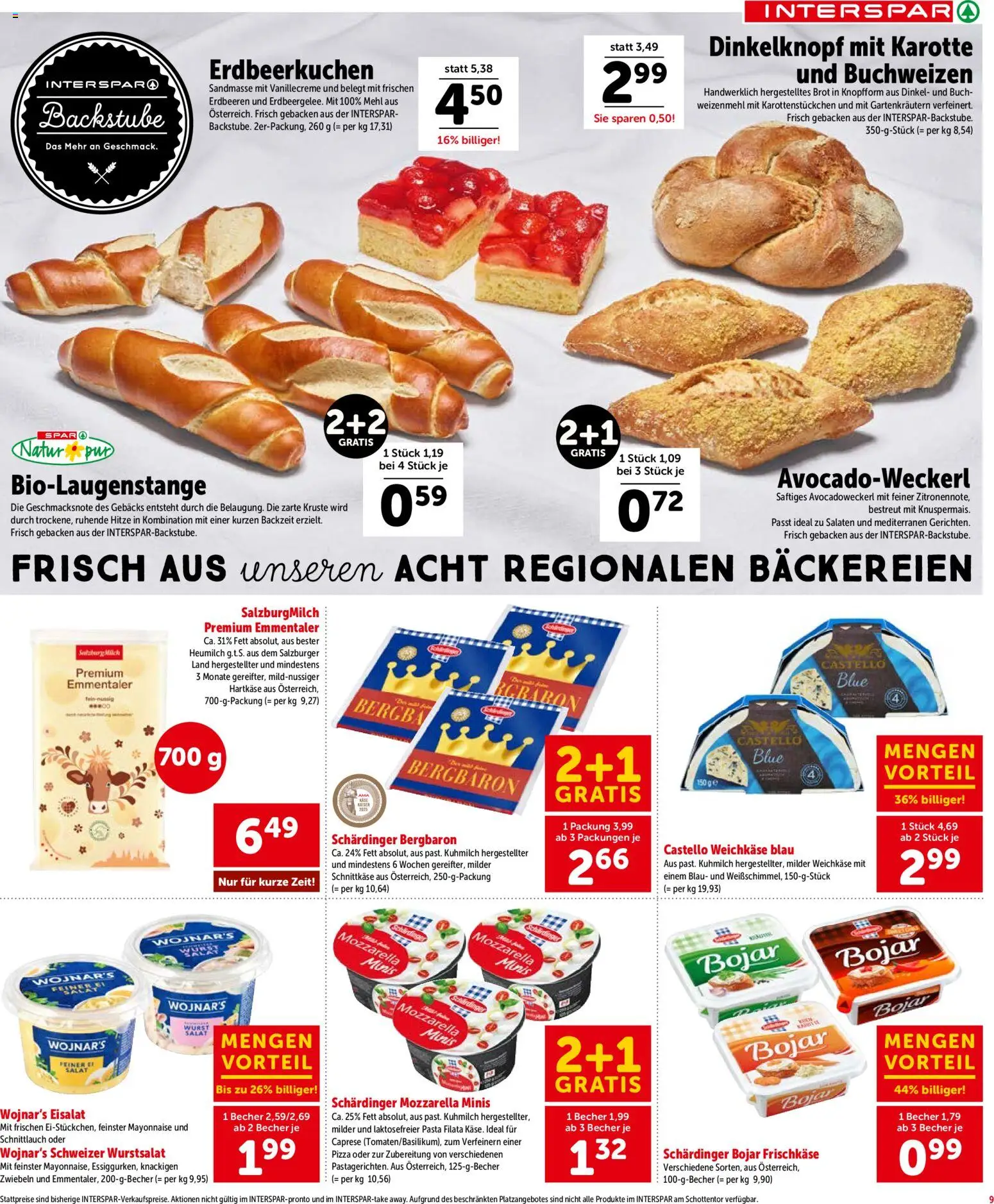 Interspar Flugblatt - Niederösterreich gültig ab 26.02.2026 | Seite: 10 | Produkte: Erdbeeren, Pasta, Karotte, Brot