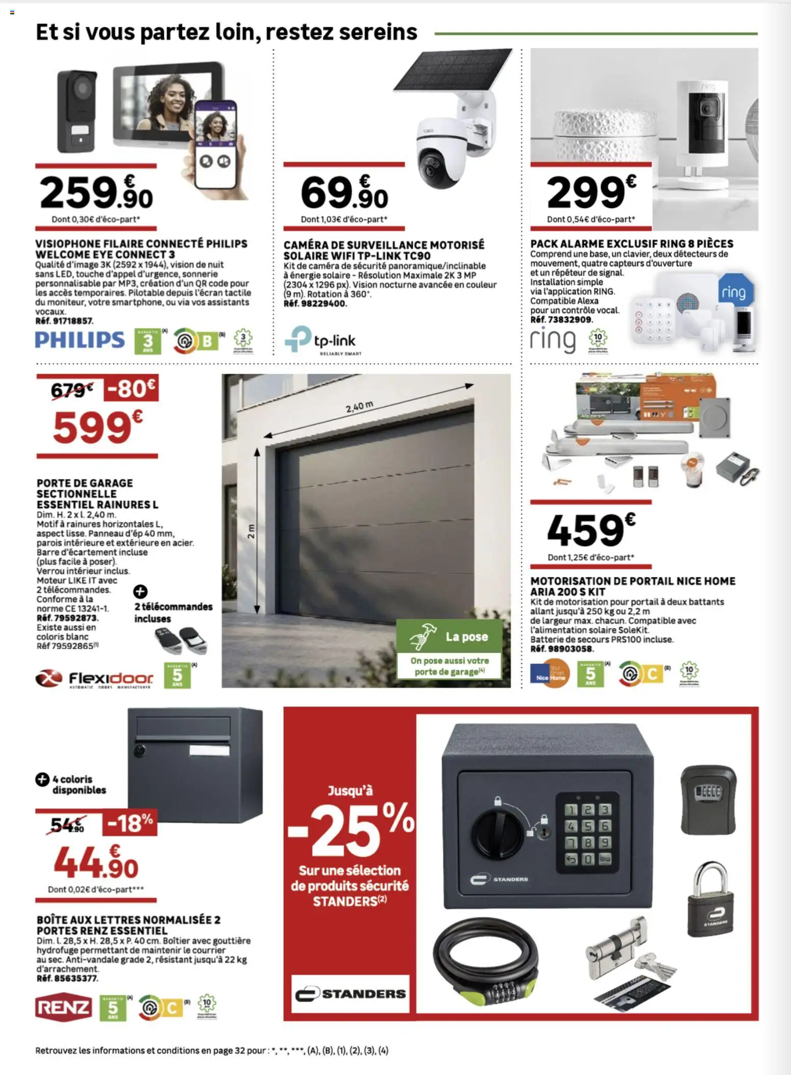 {H1} | Page: 12 | Produits: Gouttière, Porte, Caméra de sécurité, Camera de surveillance
