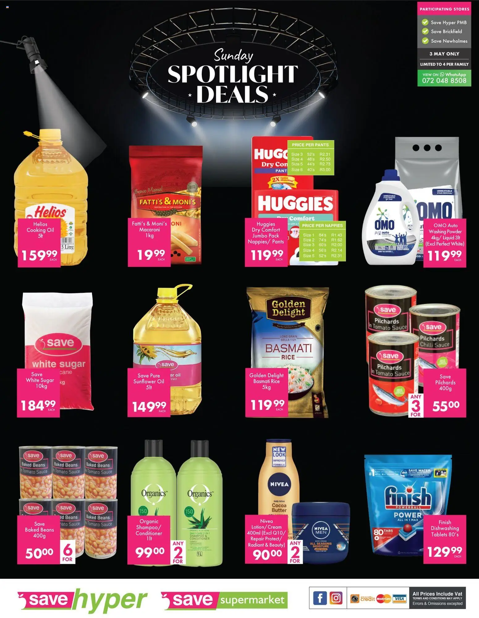New Save catalogue – valid from 03.05.2026 | Page: 2 | Products: Beans, Powder, Conditioner, Chilli