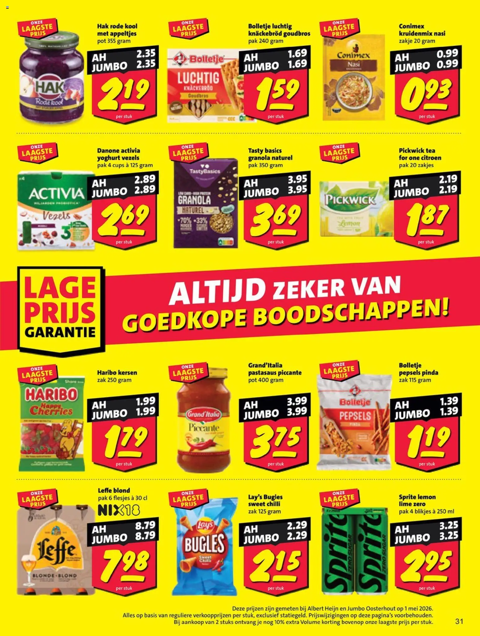 {H1} | Pagina: 31 | Producten: Kool, Yoghurt, Sprite, Zak