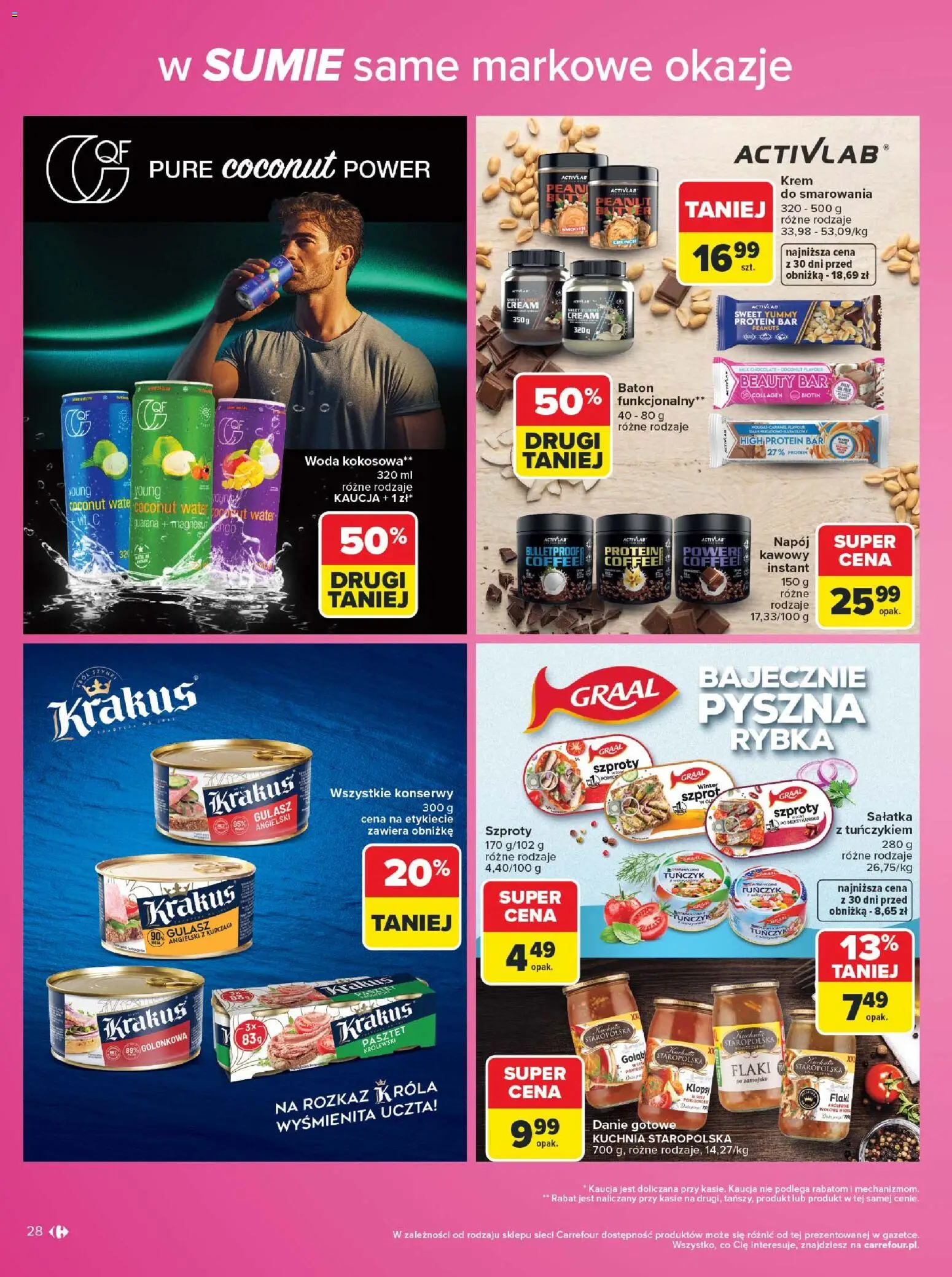 Carrefour gazetka - Same markowe okazje od 03.08.2026 | Strona: 28 | Produkty: Flaki, Flaki wołowe, Krem, Gulasz