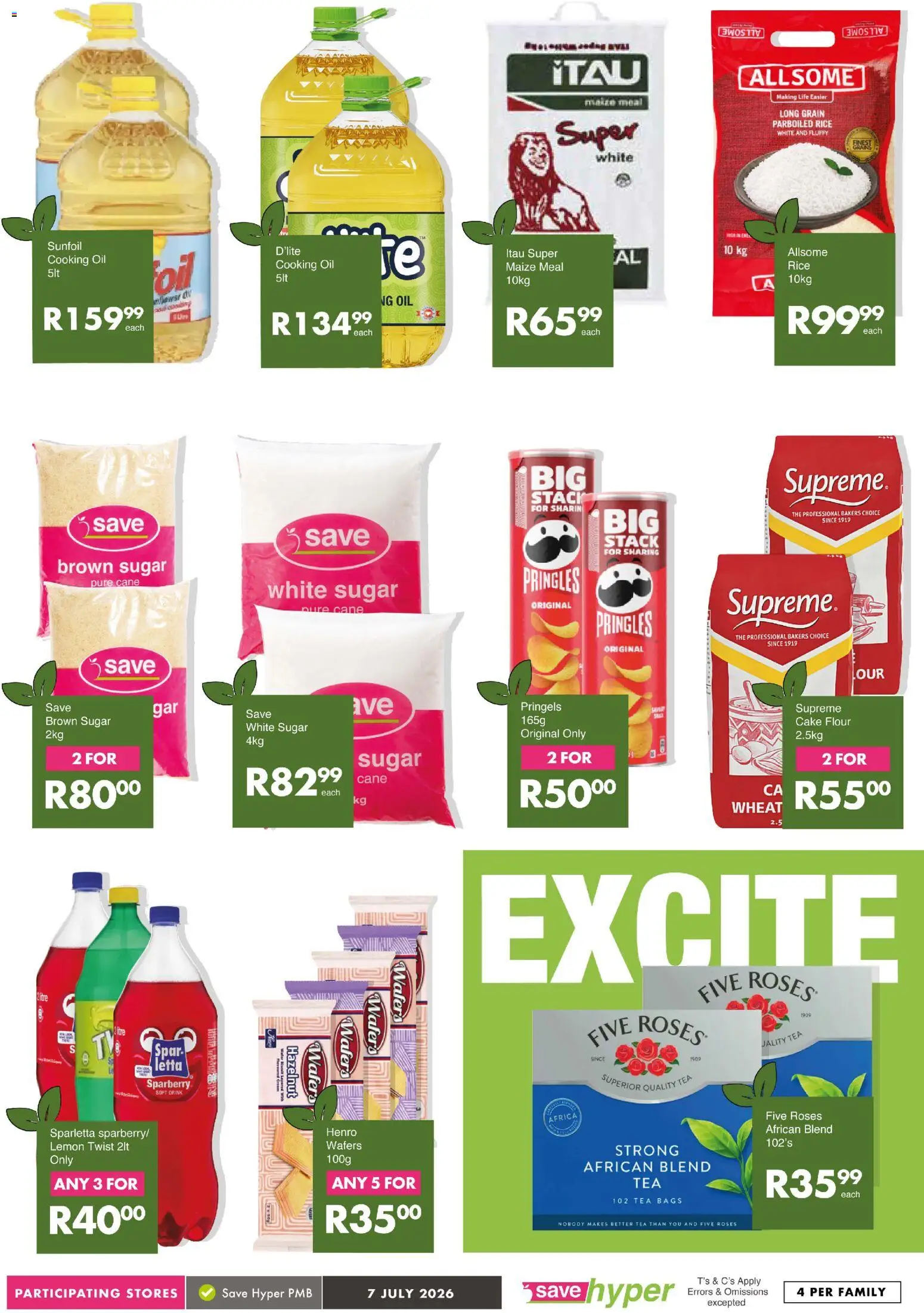 New Save catalogue – valid from 07/07/2026 | Page: 11 | Products: Cake, Oil, Tea, Lemon