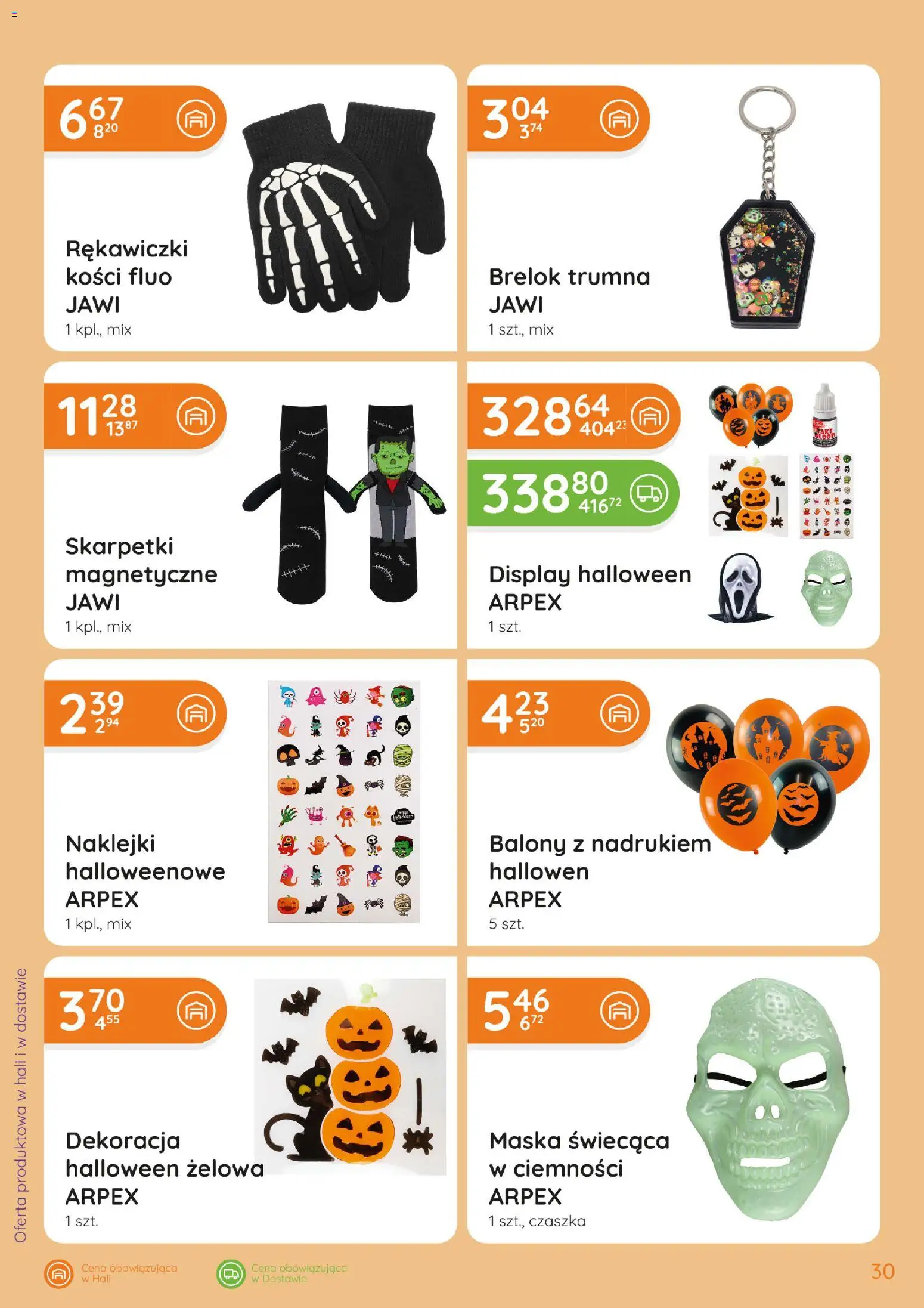 Eurocash gazetka - Katalog Chemiczny od 01.10.2026 | Strona: 30 | Produkty: Rękawiczki, Skarpetki, Naklejki, Maska