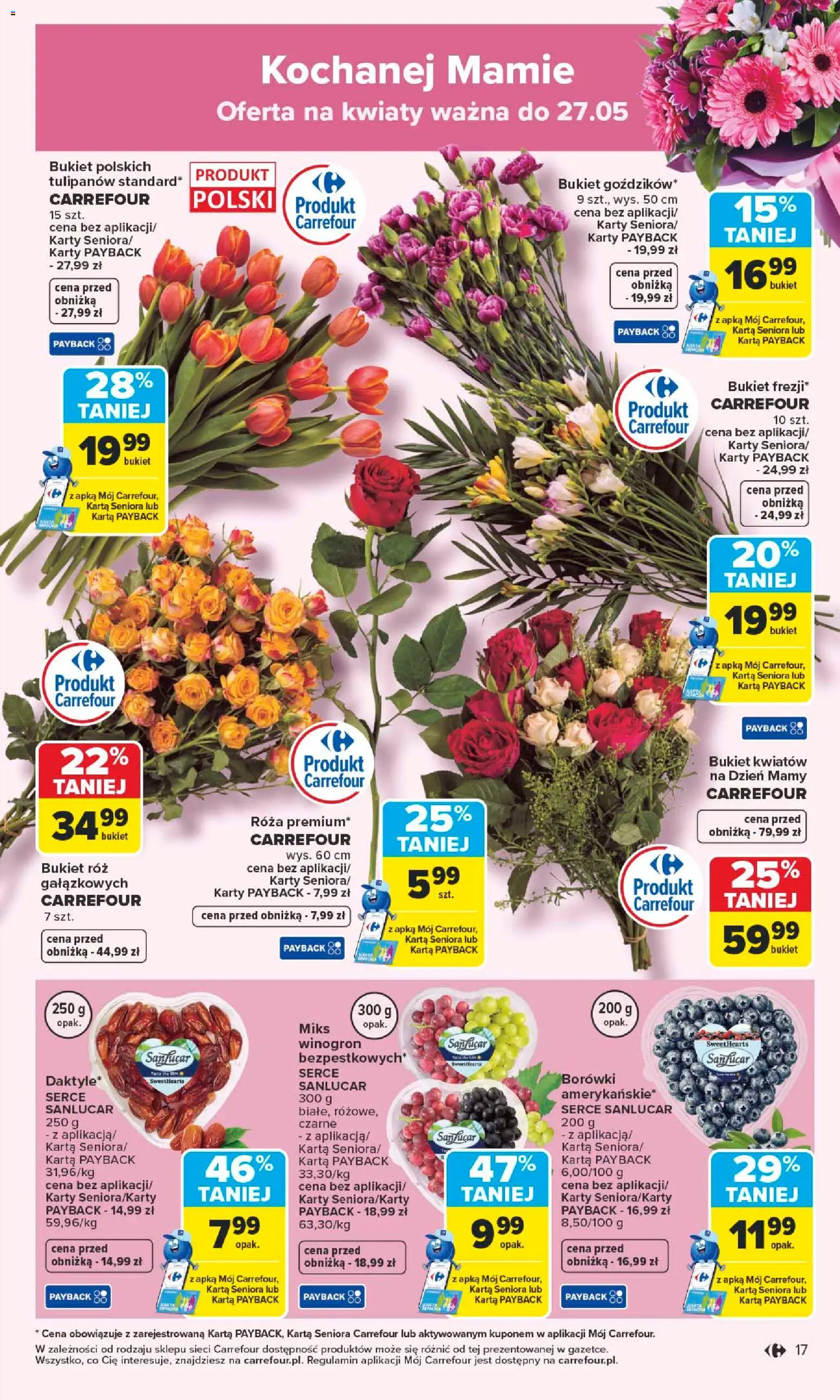 Carrefour gazetka od 25.05.2026 | Strona: 19 | Produkty: Karta, Róż, Kwiaty
