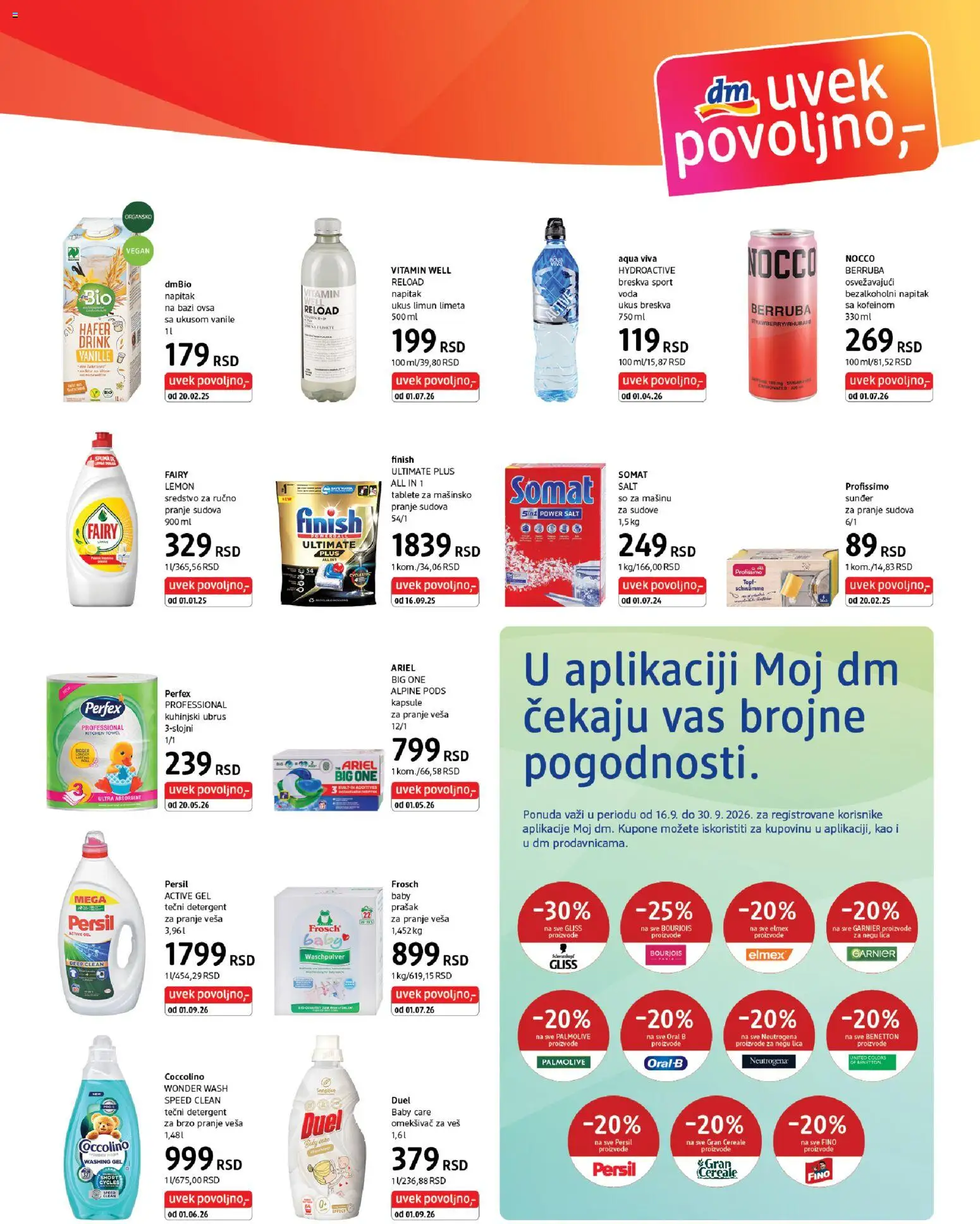DM Drogerie katalog - važi od 16.05.2026 | Strana: 7 | Proizvode: Kapsule, Ubrus, Limun, Omekšivač za veš