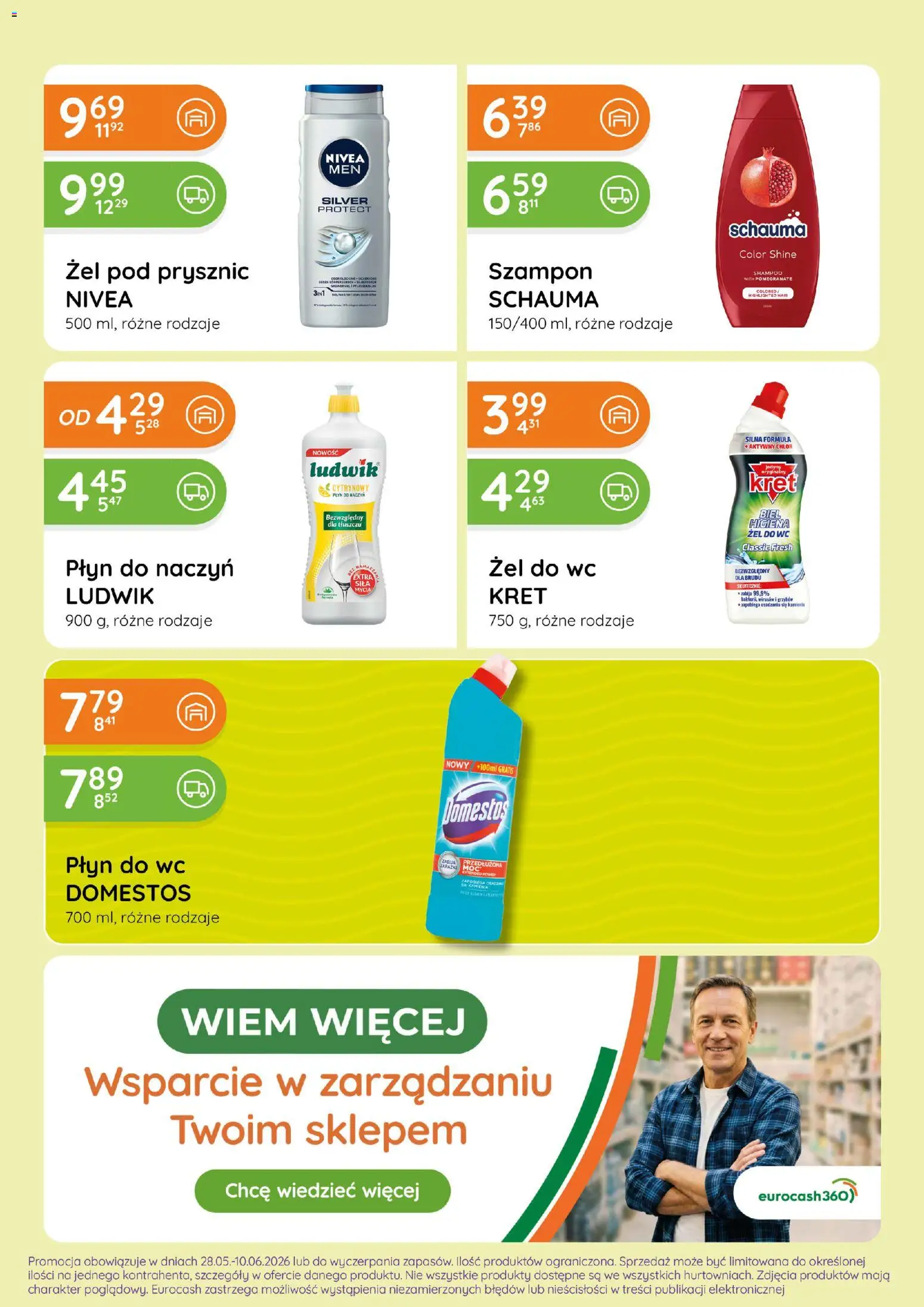 Eurocash gazetka - Ofensywa Spożywcza od 28.05.2026 | Strona: 13 | Produkty: Prysznic, Domestos, Szampon, Żel pod prysznic