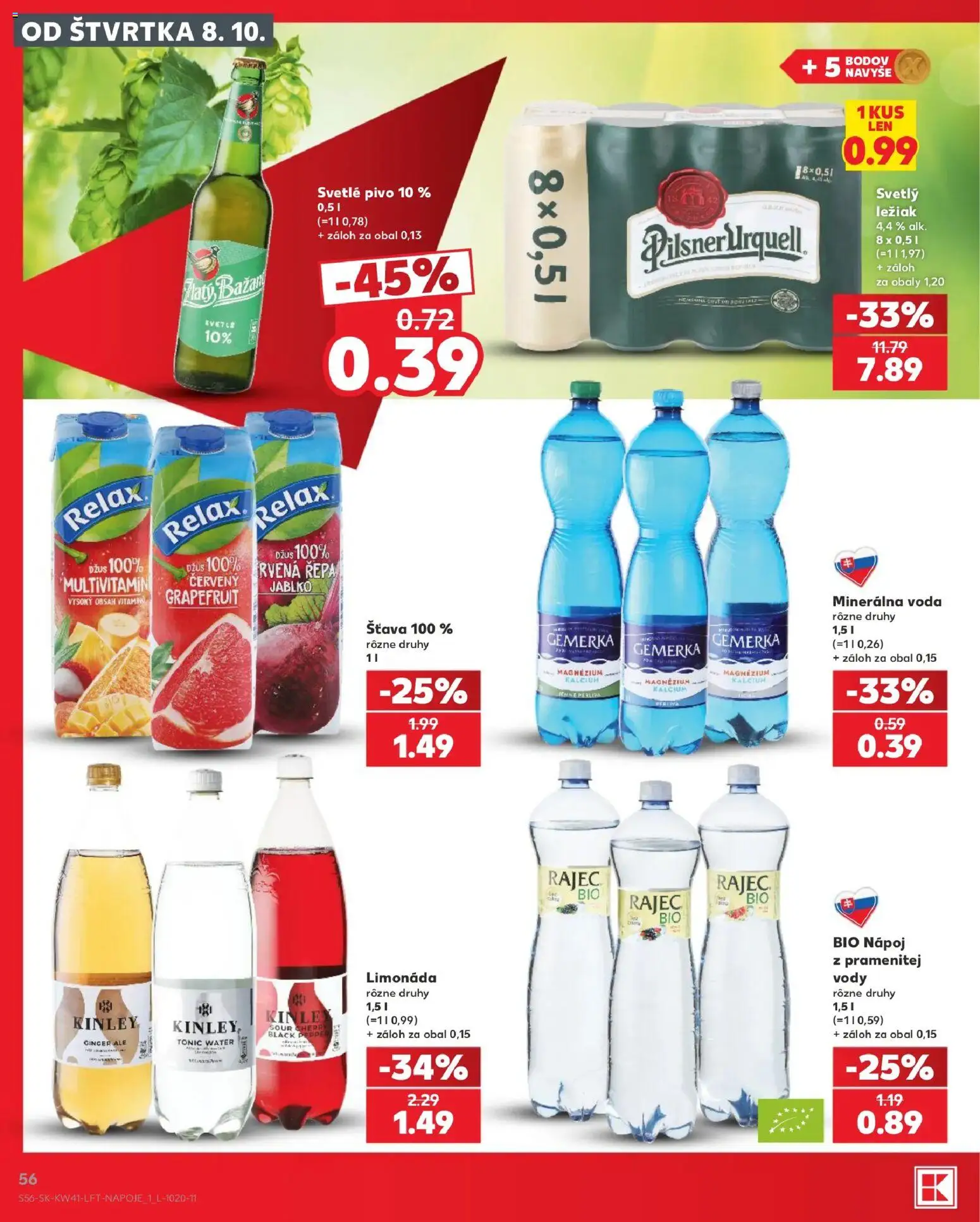 Nové Kaufland akcie – leták je platný od 08.10.2026 | Strana: 56