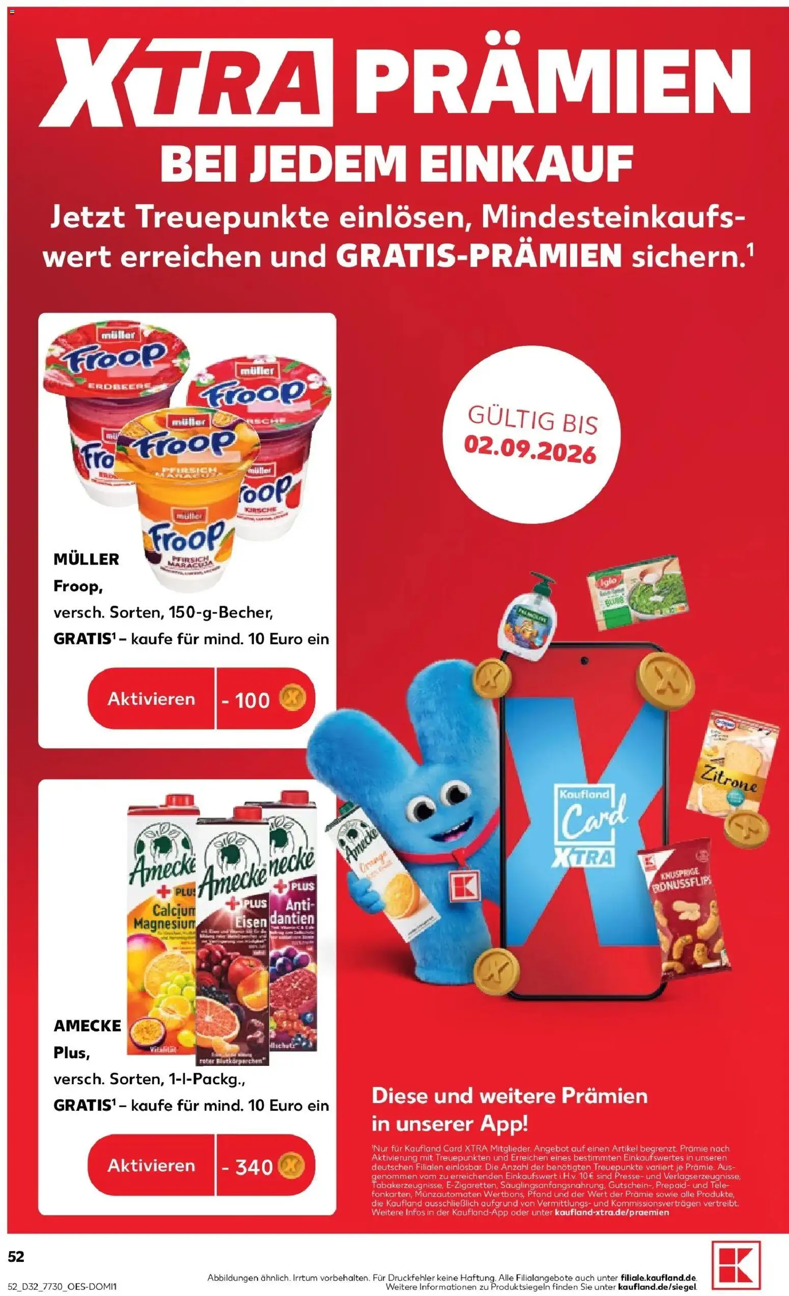 Prospekt Kaufland ab 06.08.2026 » Angebote Online zum Blättern | Seite: 52 | Produkte: Froop, Presse, Iglo, Zitrone