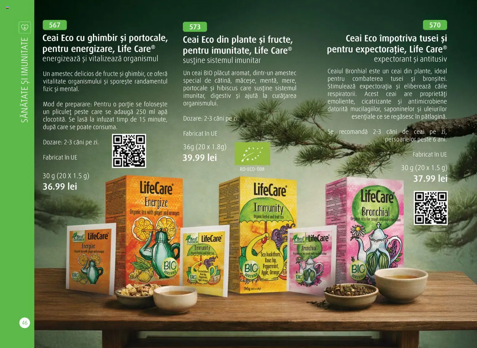 Noul catalog Life Care – valabil de la 01.04.2026 | Pagină: 48 | Produse: Portocale, Pește, Apă, Fructe