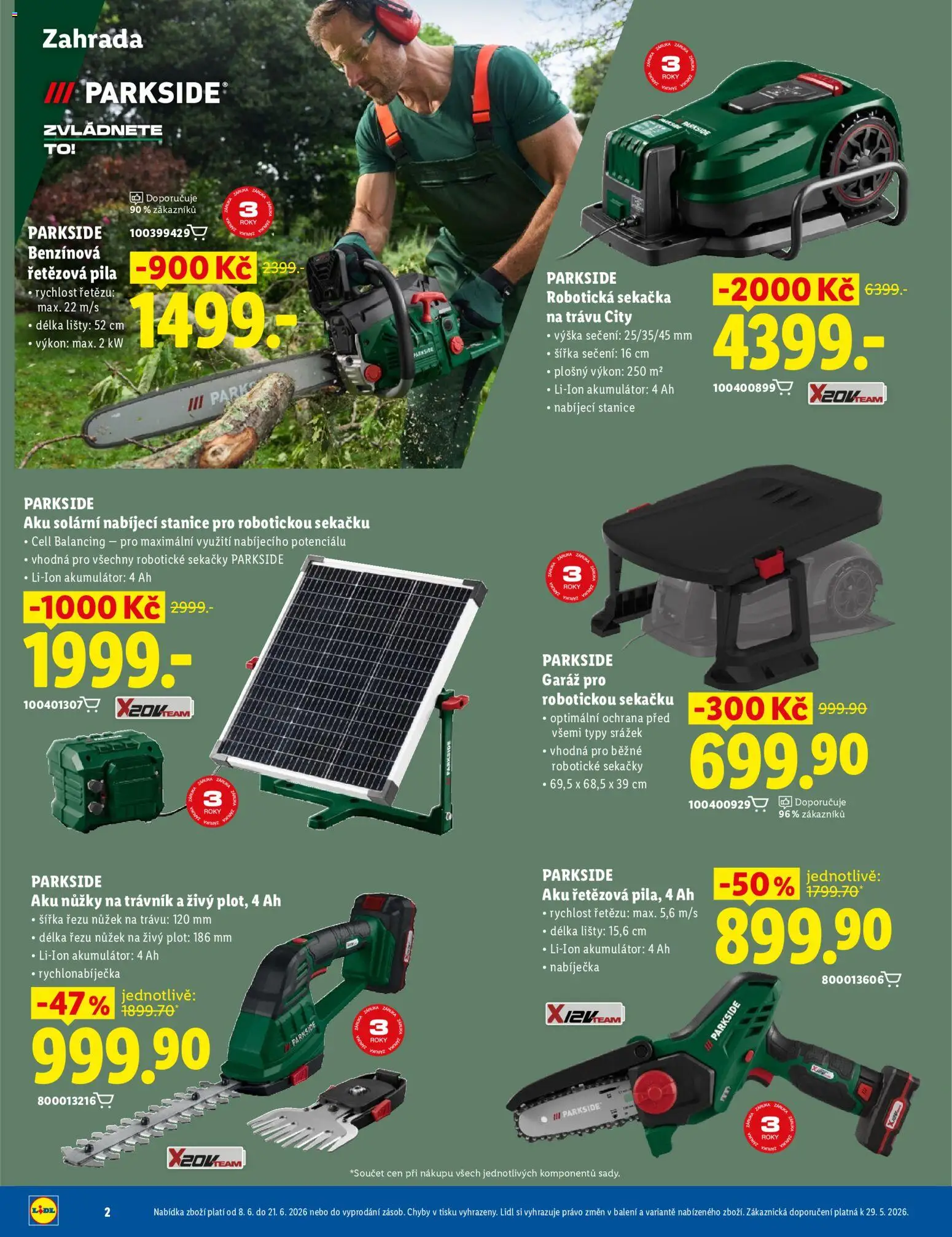 Lidl magazín od 08.06.2026 | Strana: 2 | Produkty: Zahrada, Nůžky, Aku řetězová pila, Pila
