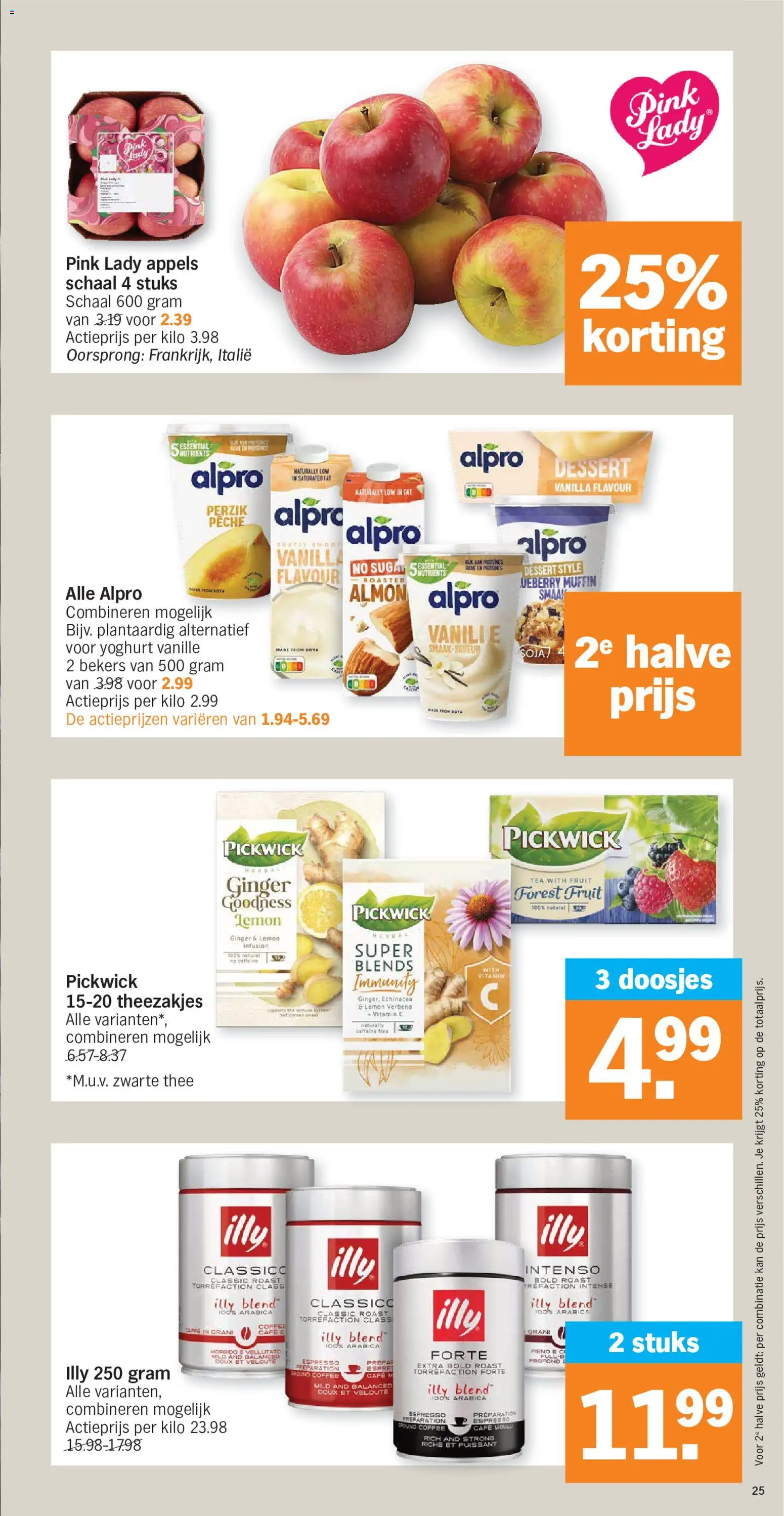 {H1} | Pagina: 25 | Producten: Muffin, Appels, Rooibos tea, Kan