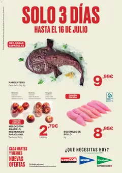 Vista previa Hipercor Solo 3 días válido desde el 14/07/2026
