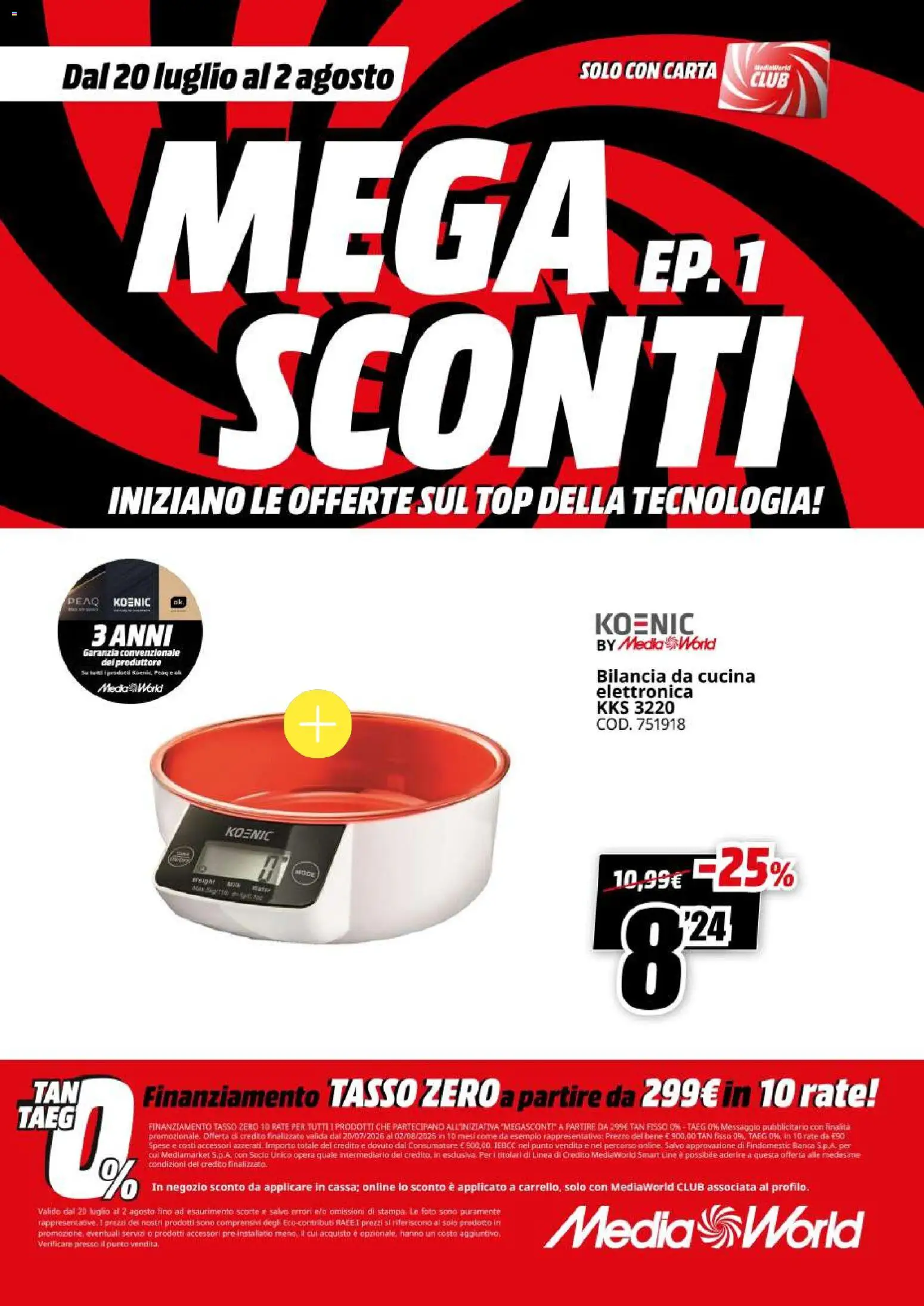 Volantino Media World del 20/07/2026 | Pagina: 67