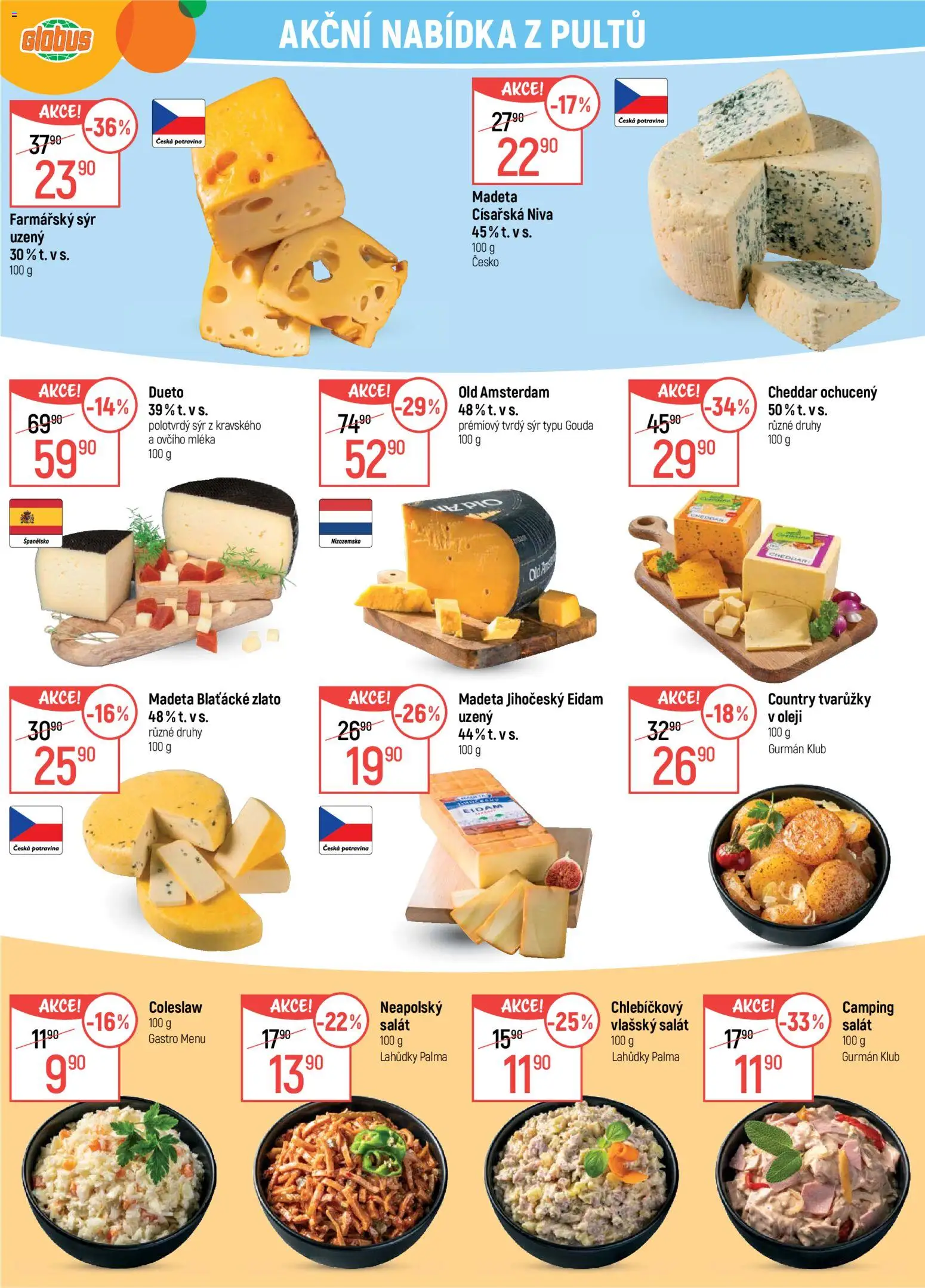 Globus leták - Praha-Štěrboholy od 15.04.2026 | Strana: 11 | Produkty: Gouda, Globus, Coleslaw, Eidam