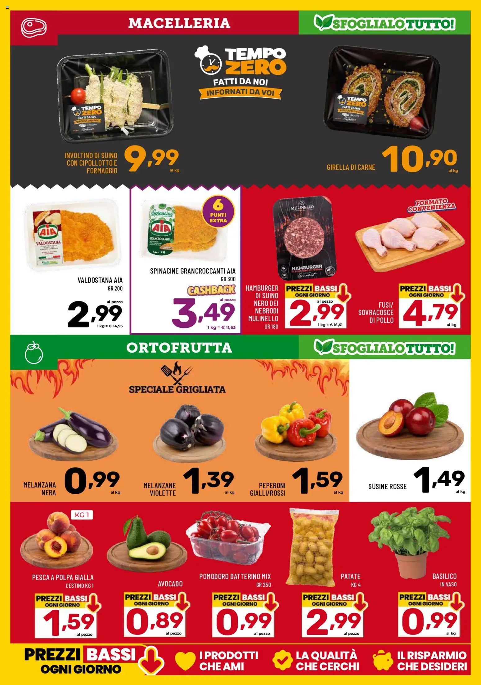 Volantino Il Centesimo del 11/08/2026 | Pagina: 5 | Prodotti: Pollo, Suino, Pomodoro, Cestino