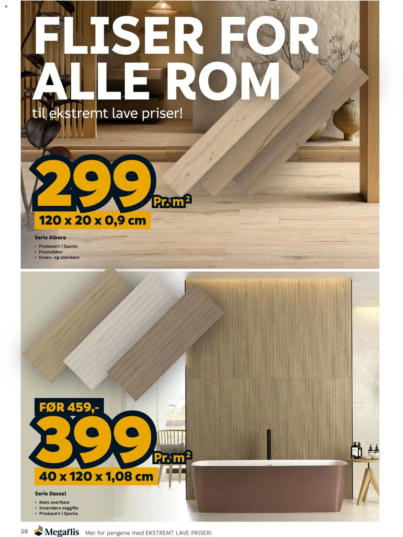 {H1} | Side: 28 | Produkter: Rom, Fliser