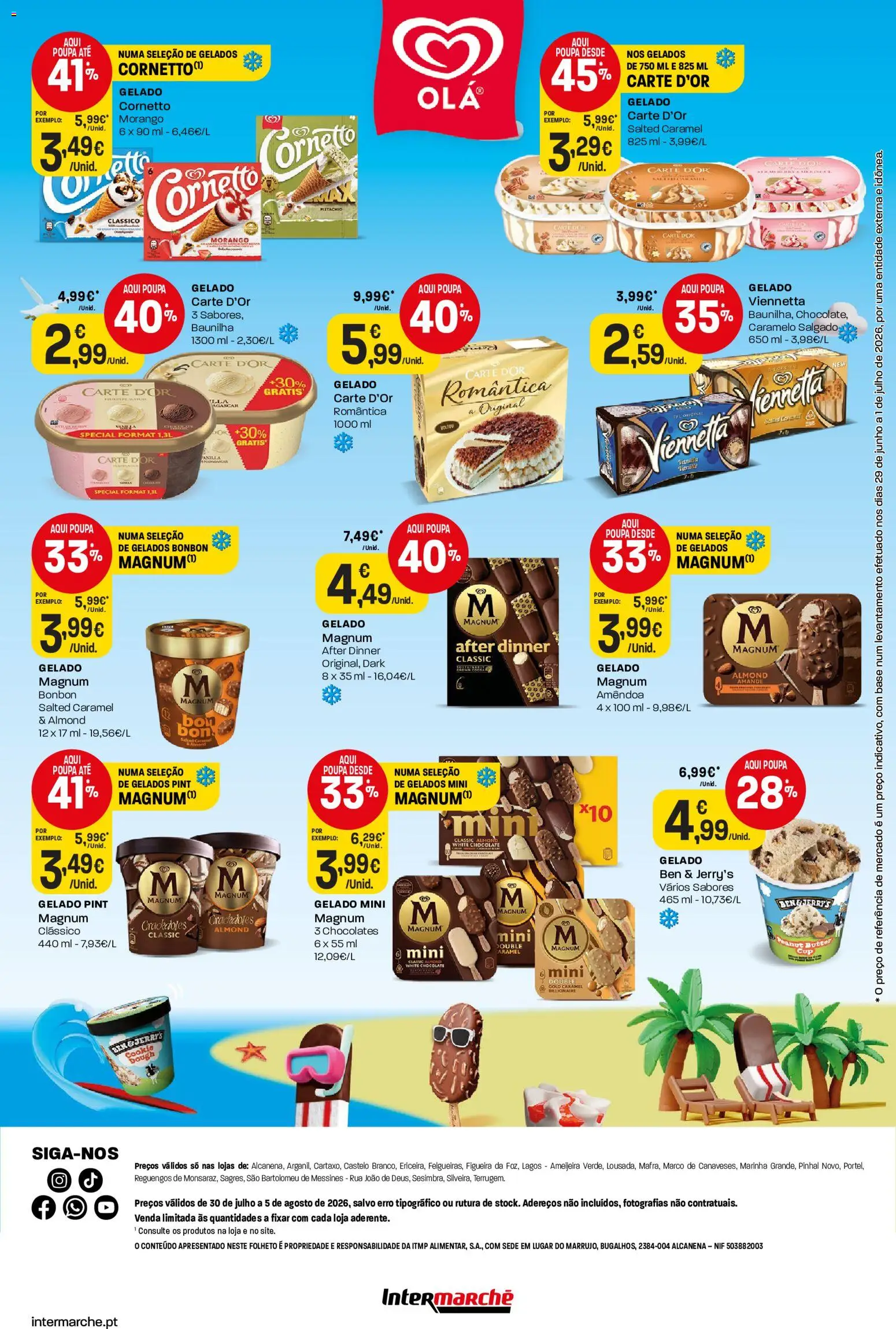 Intermarché Folheto Mini │ válido de 30/07/2026 | Página: 2 | Produtos: Chocolates, Base, Gelado, Chocolate