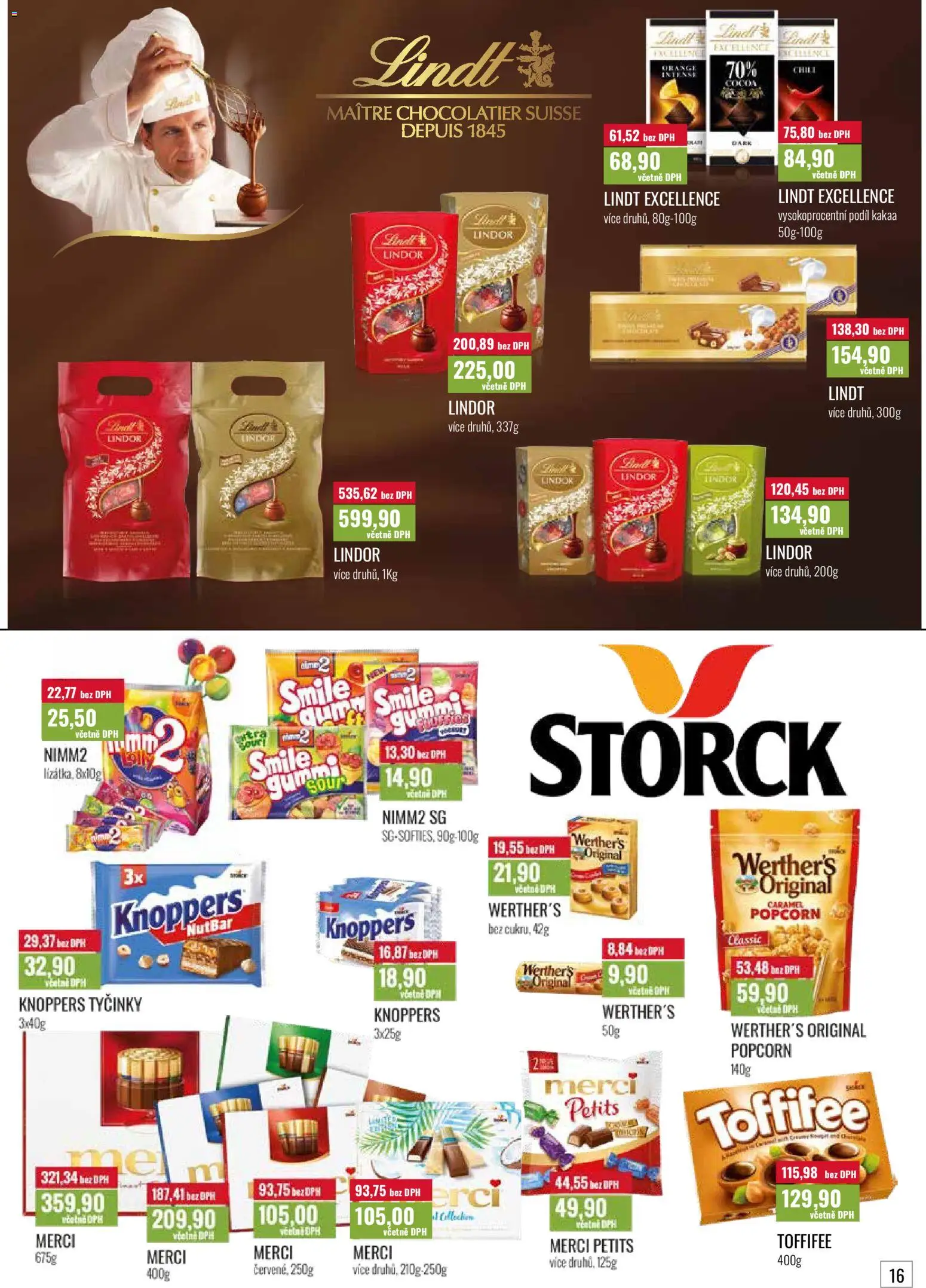 Ratio leták od 01.08.2026 | Strana: 17 | Produkty: Lindt, Knoppers, Tyčinky, Popcorn