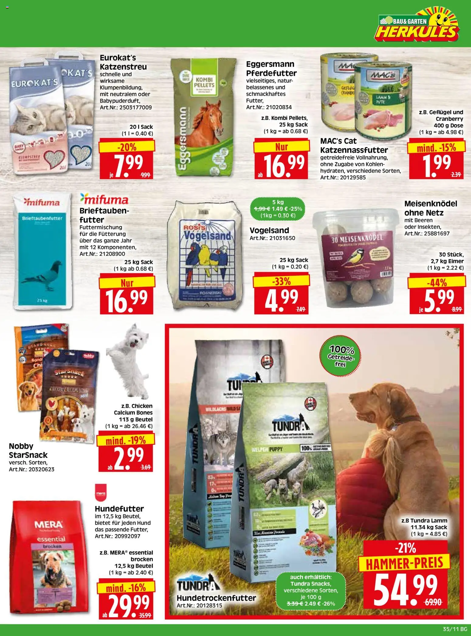 HERKULES Bau & Garten – gültig ab 24.08.2026 | Seite: 11 | Produkte: Getreide
