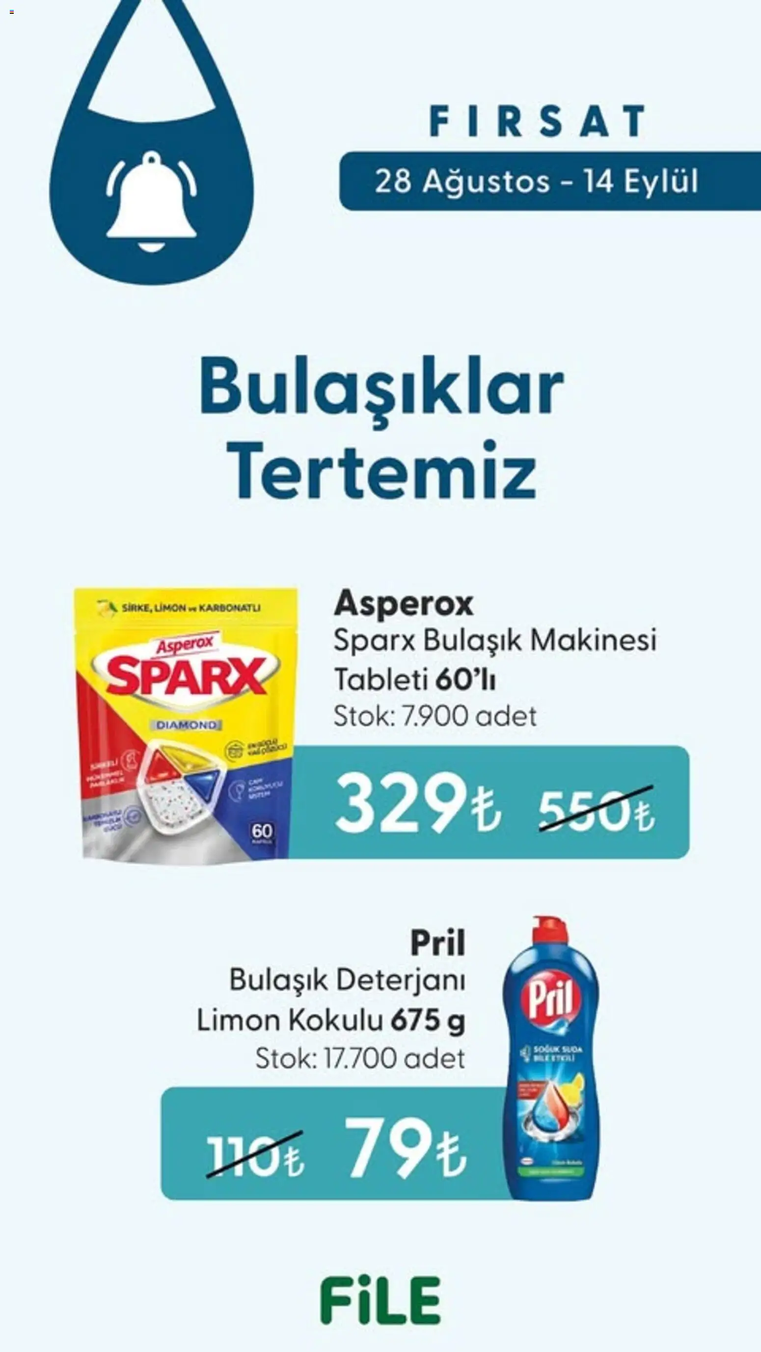 File Market aktüel ürünler kataloğu yayımlandı! Bu hafta 28 Ağustos 2026 - 14 Eylül 2026 günü File Market indirimli ürünleri
